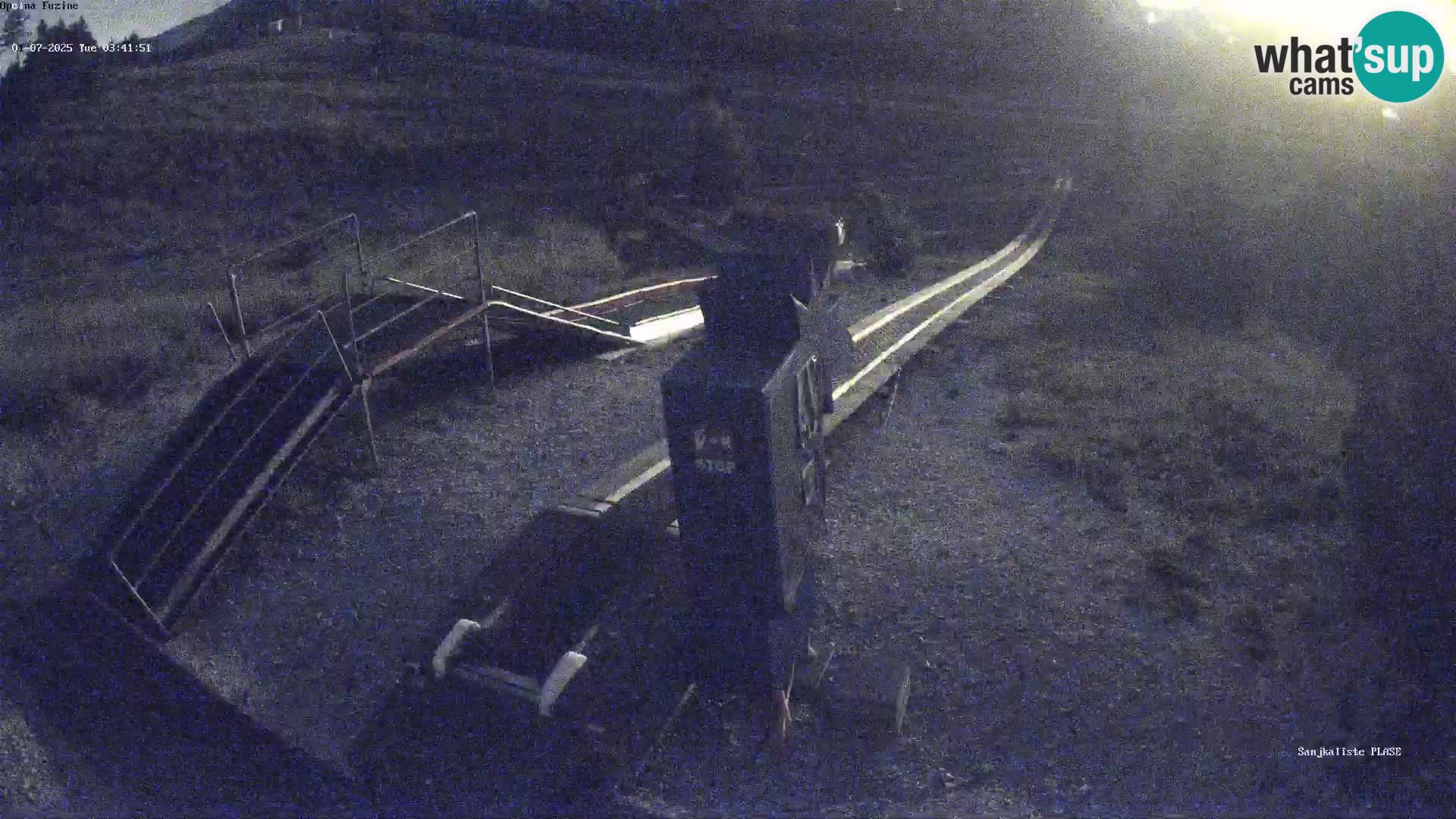 Live webcam Fužine toboggan run – Croatia