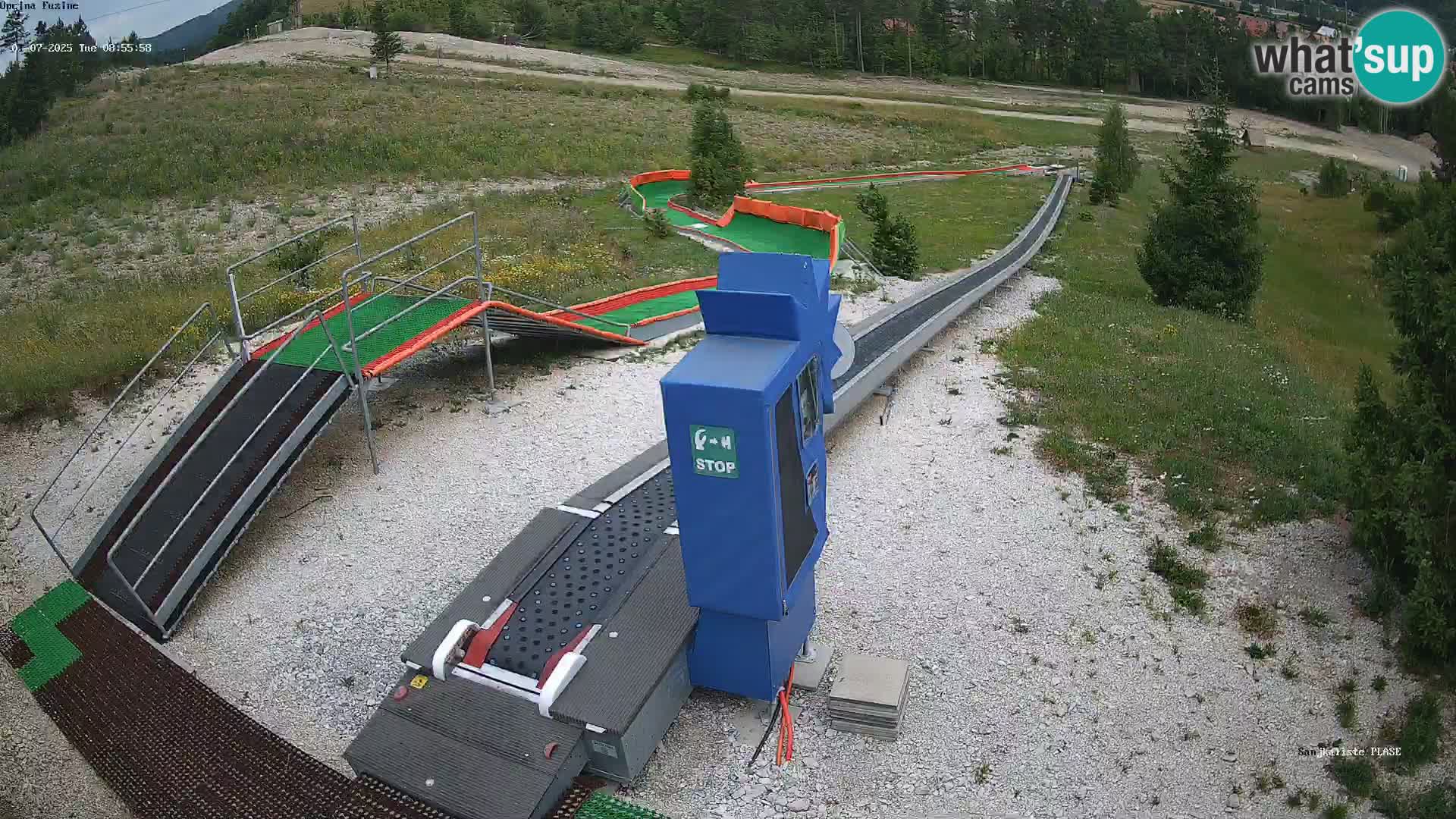Live webcam Fužine toboggan run – Croatia