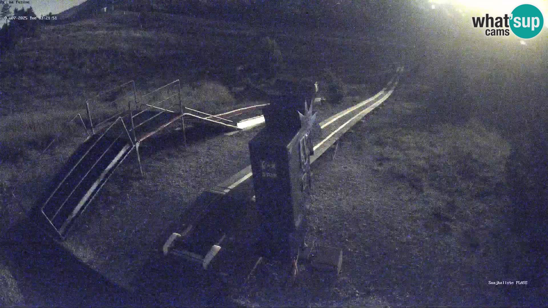 Live webcam Fužine toboggan run – Croatia