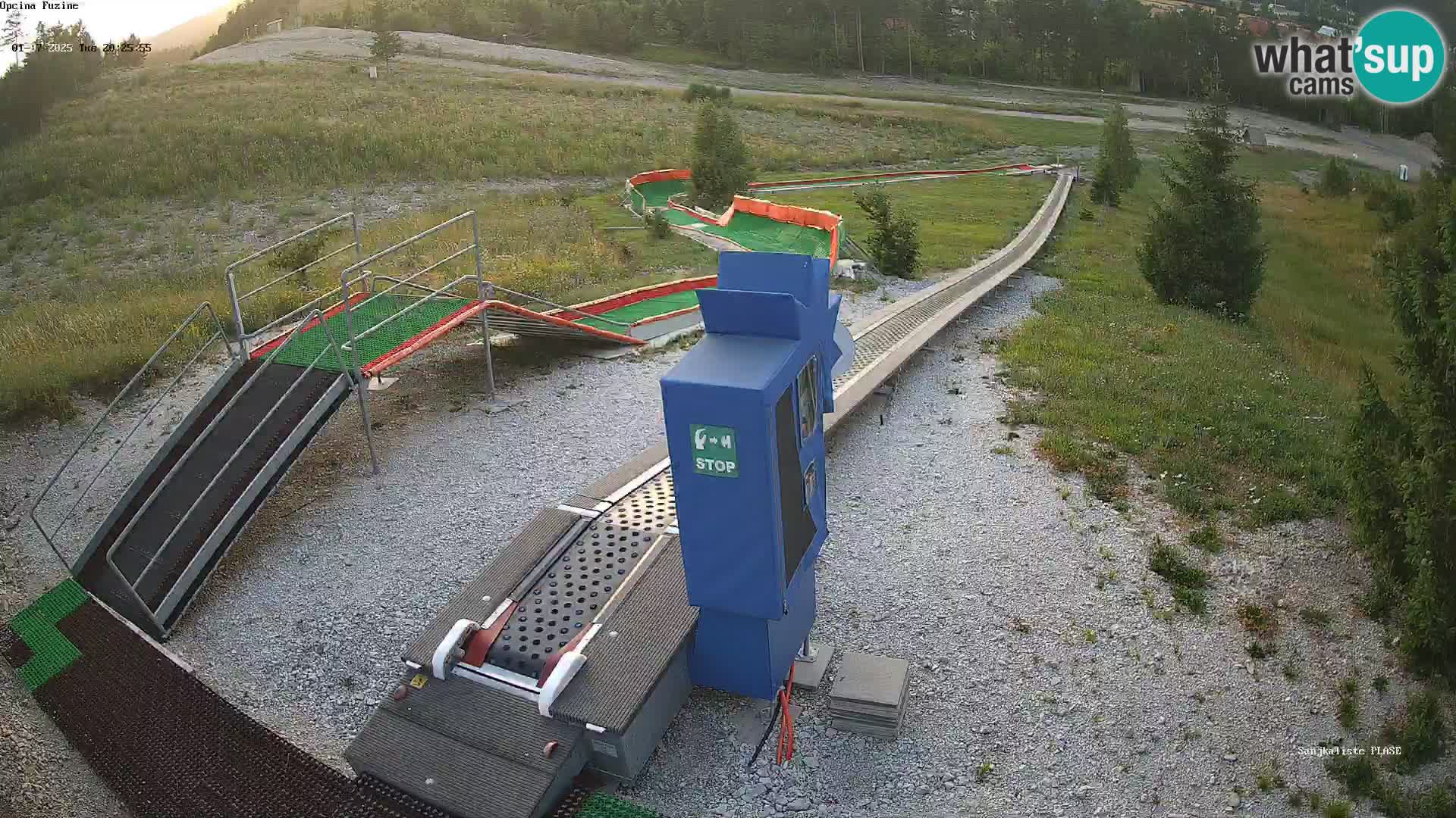 Live webcam Fužine toboggan run – Croatia