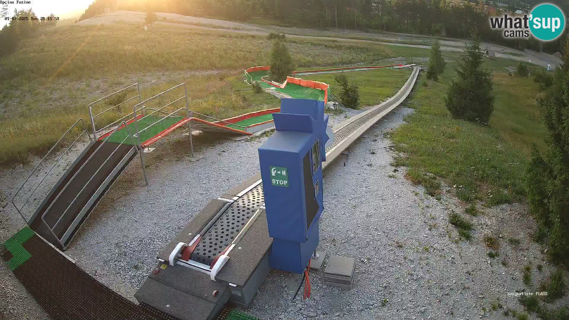 Live webcam Fužine toboggan run – Croatia