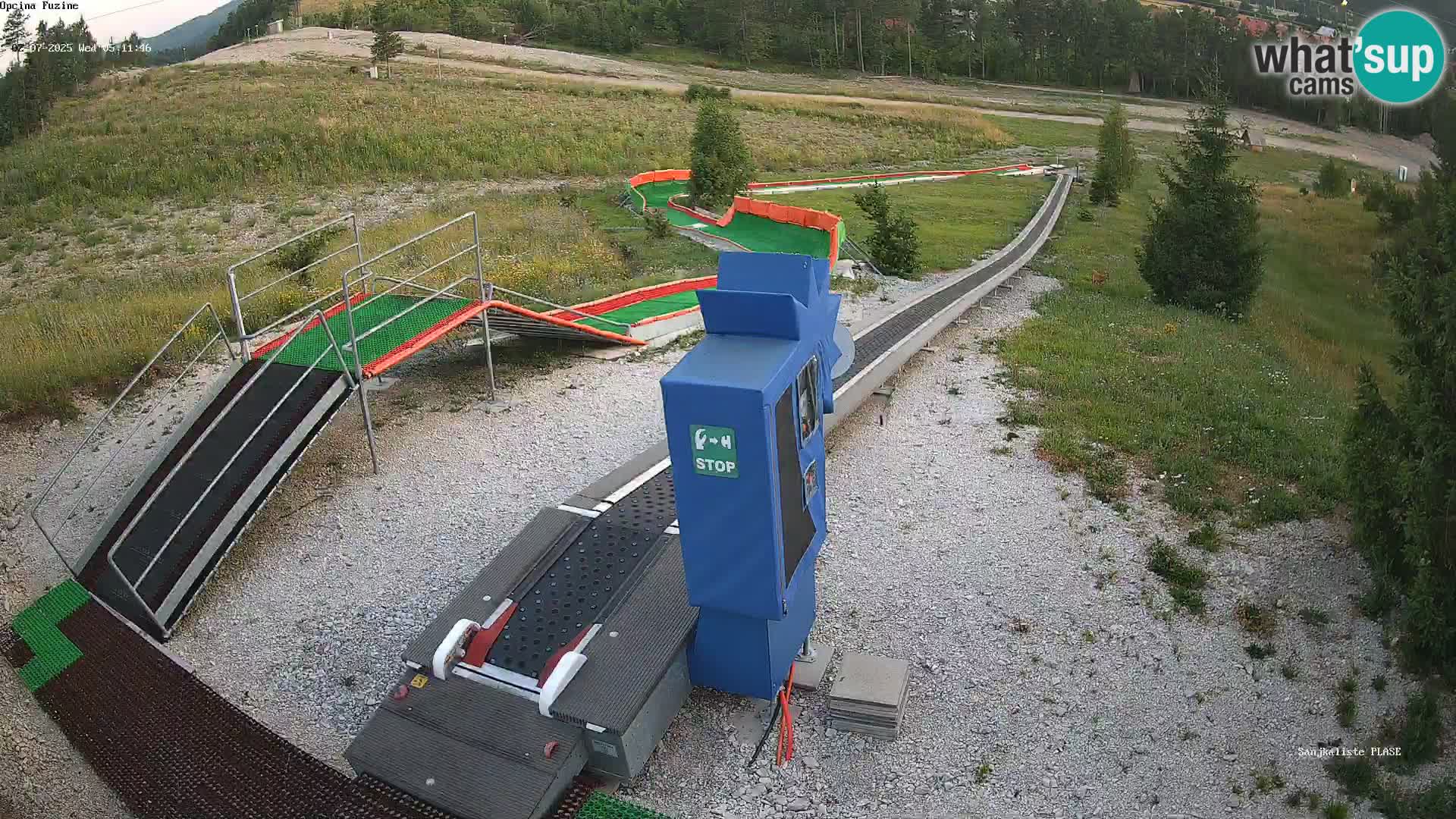 Spletna kamera v živo Sankališče Fužine – Hrvaška