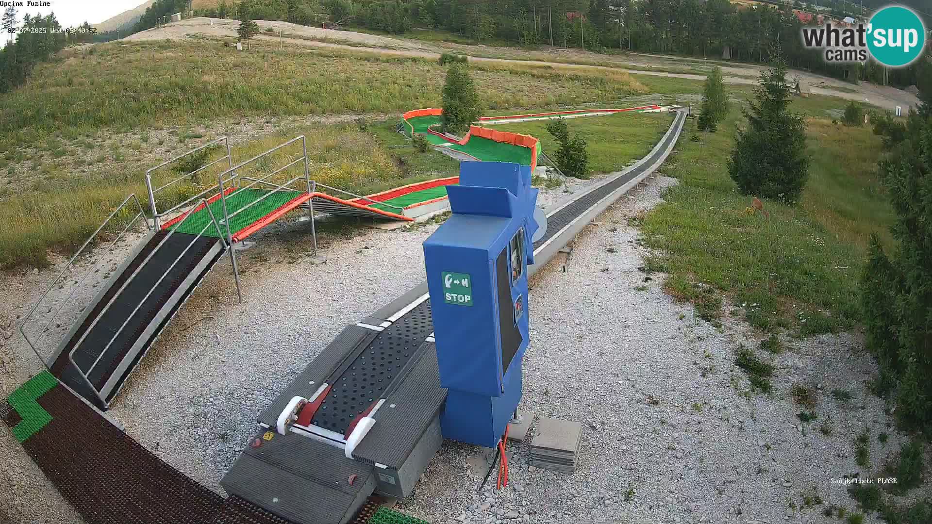 Live webcam Fužine toboggan run – Croatia
