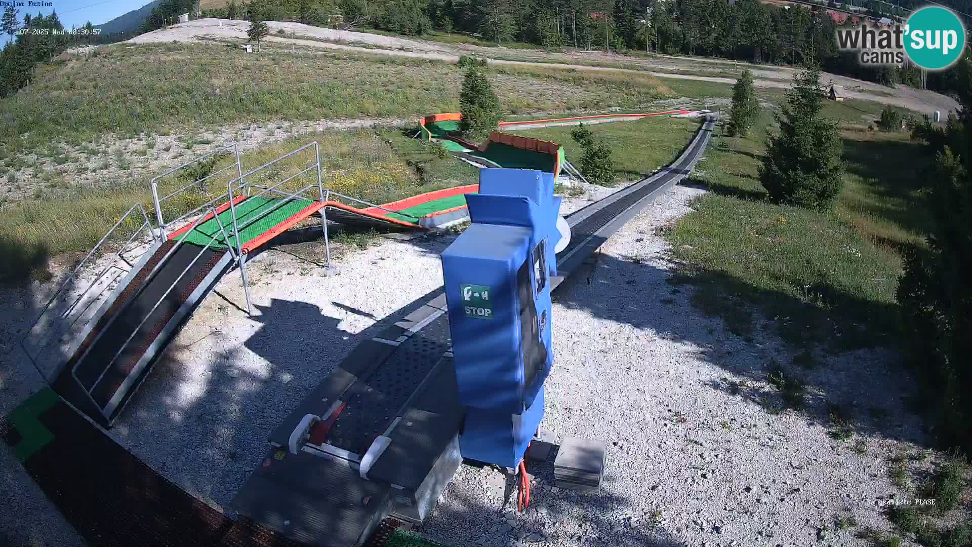 Live webcam Fužine toboggan run – Croatia