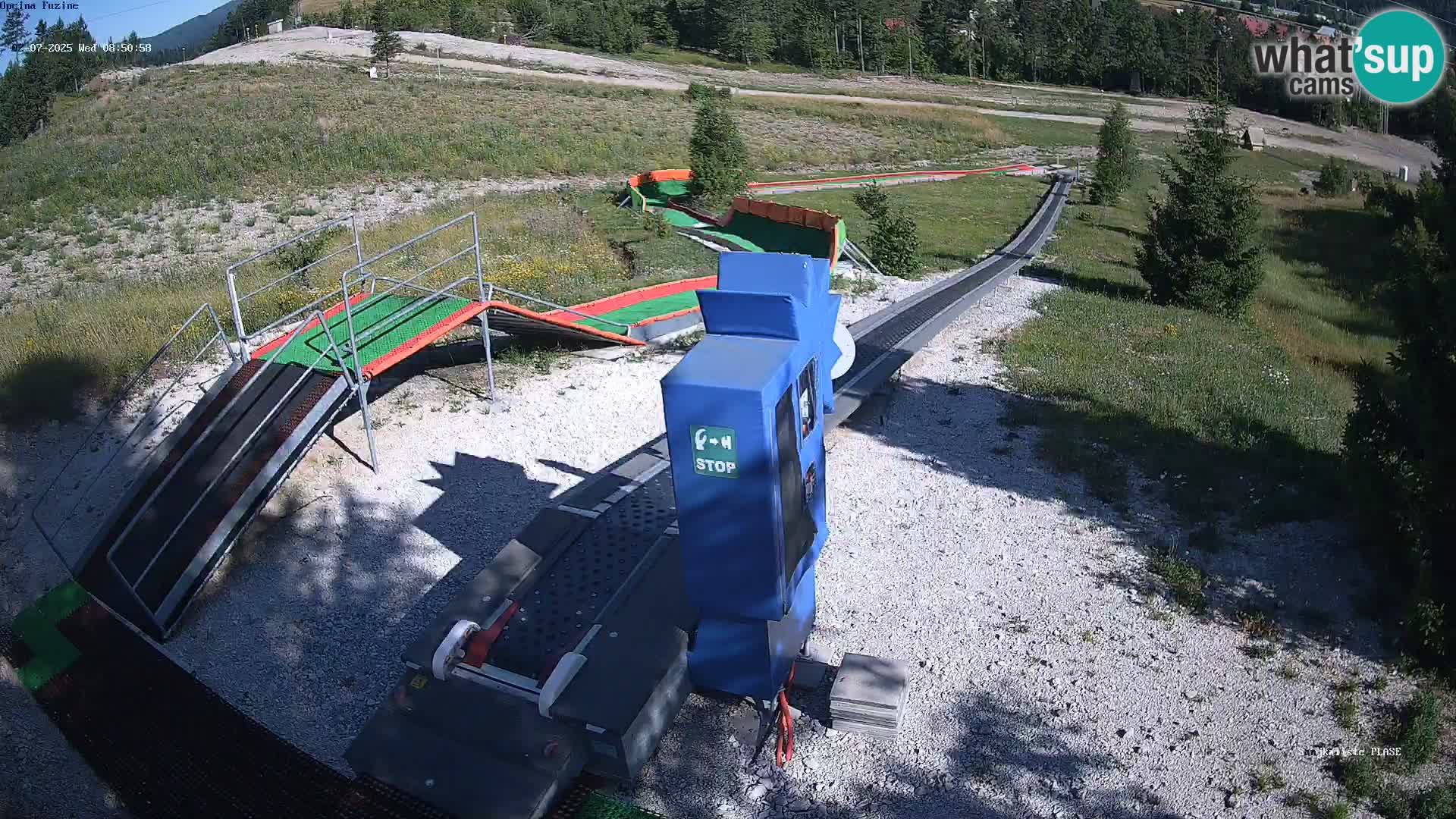 Live webcam Fužine toboggan run – Croatia