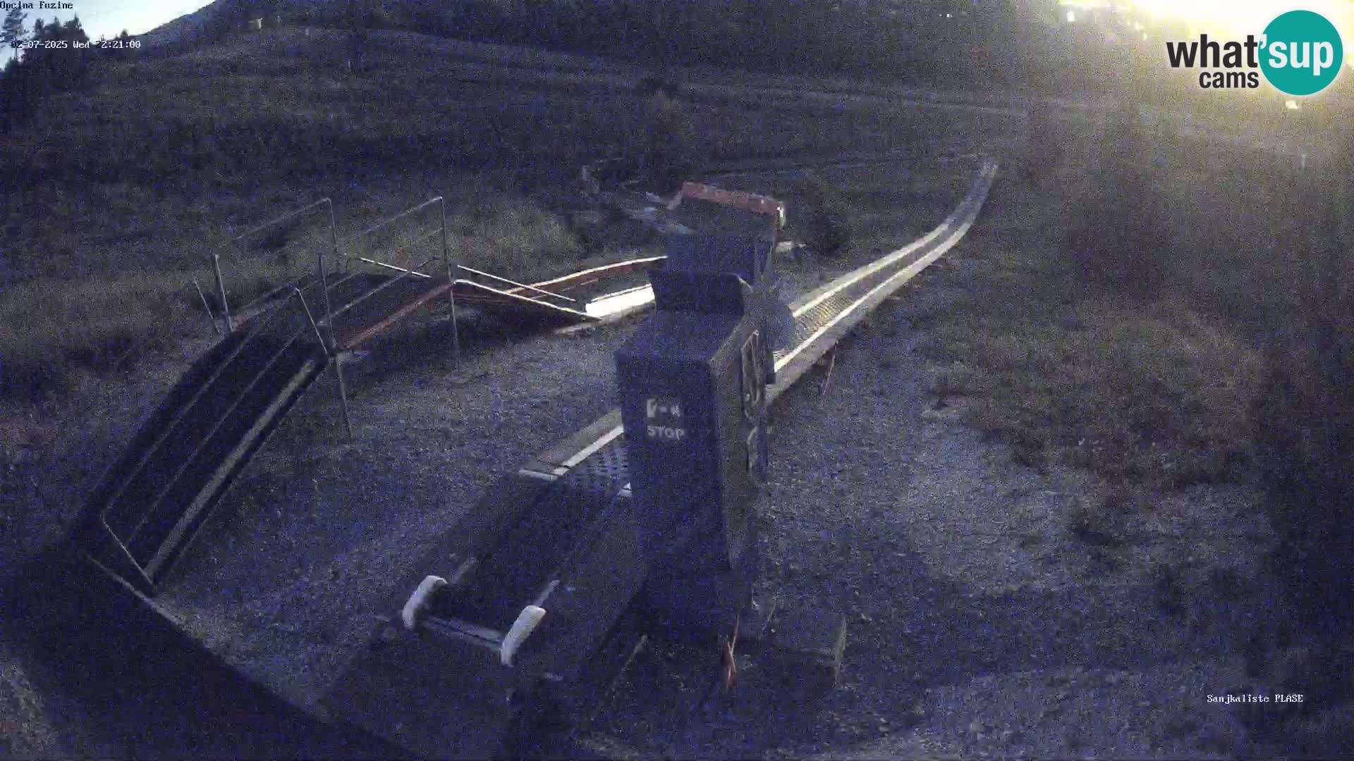 Live webcam Pista da slittino Fužine – Croazia