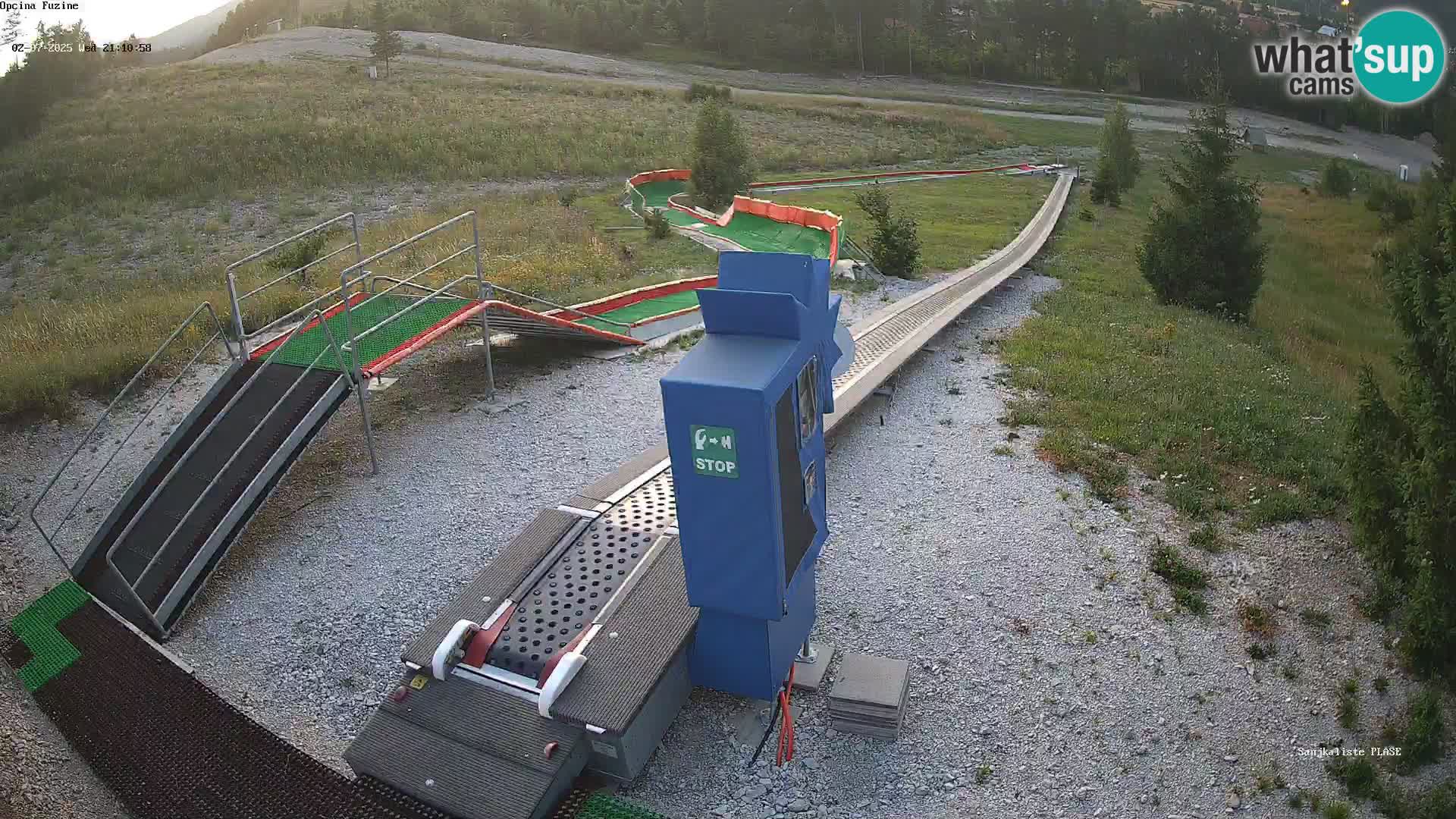Live webcam Pista da slittino Fužine – Croazia
