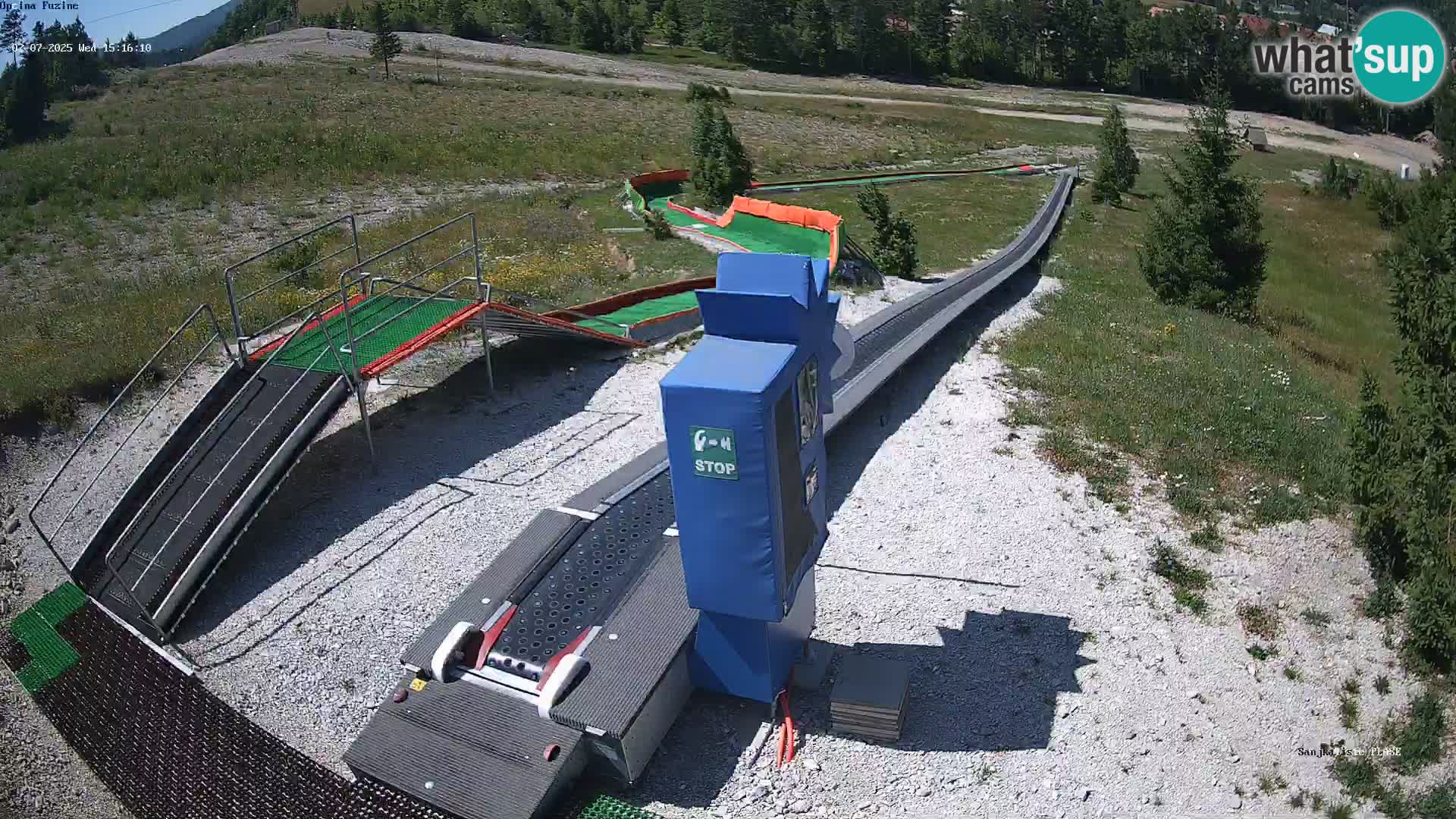 Live webcam Pista da slittino Fužine – Croazia