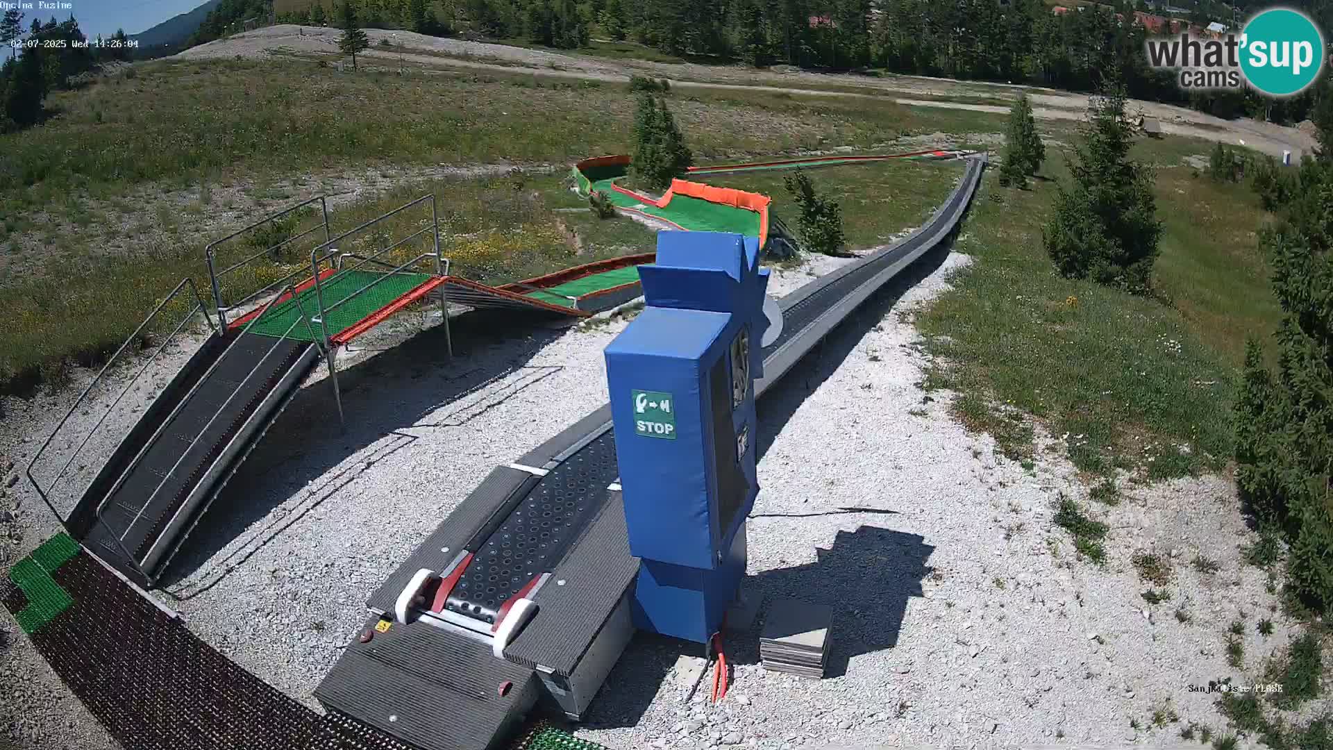 Webcam en vivo Pista de trineo Fužine – Croacia