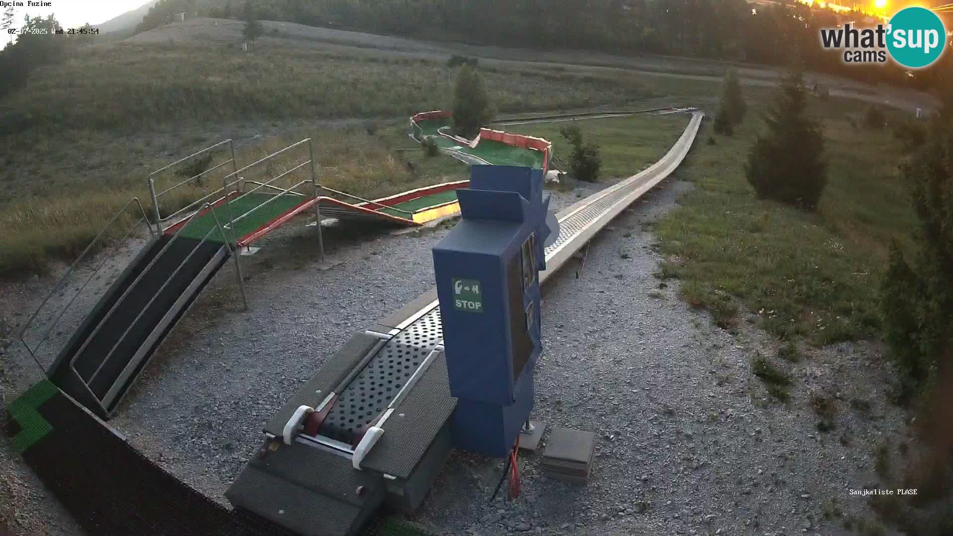 Live webcam Fužine toboggan run – Croatia