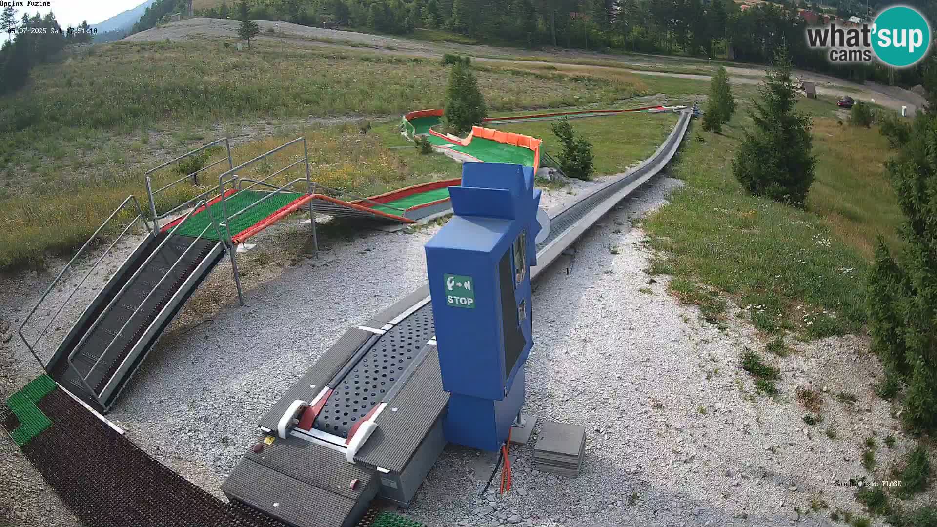 Webcam en direct Piste de luge de Fužine – Croatie