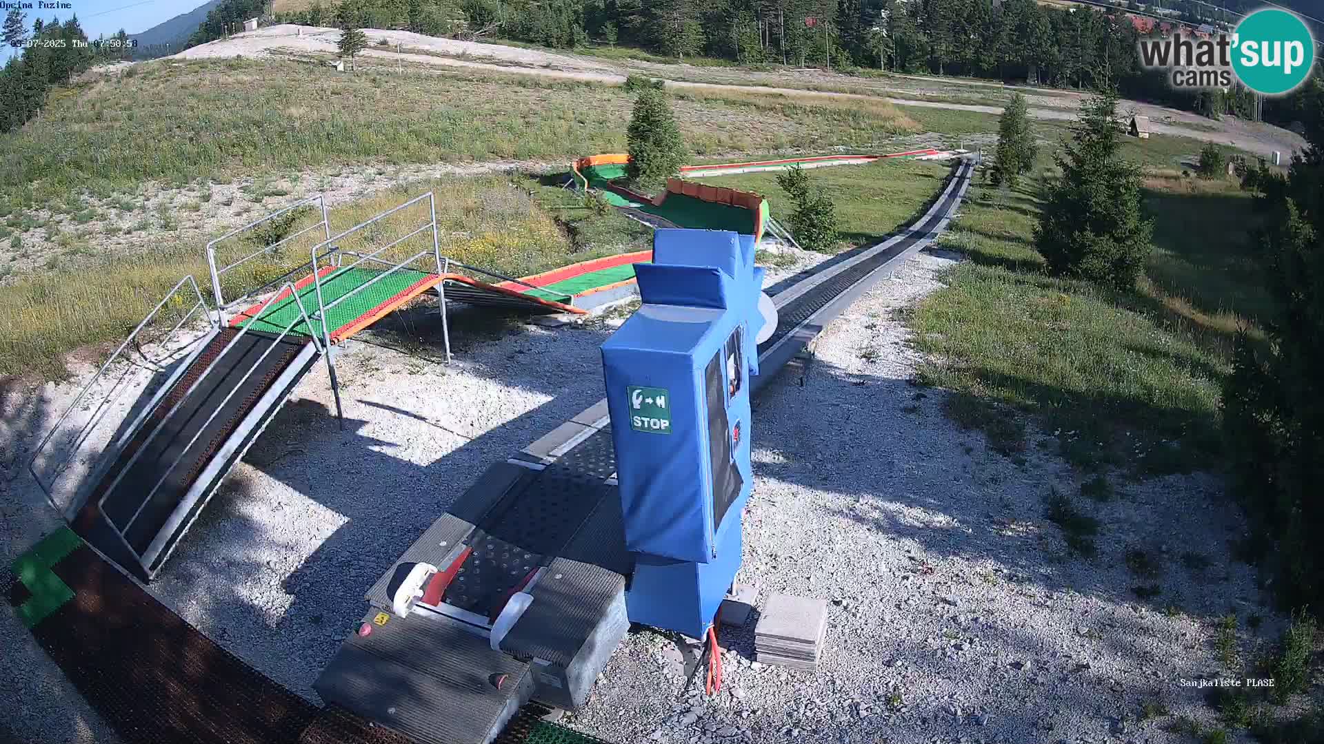Live webcam Pista da slittino Fužine – Croazia