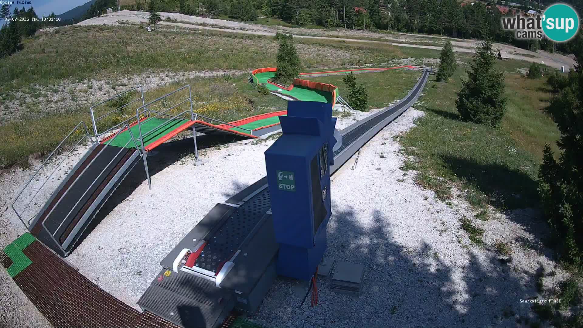 Live webcam Fužine toboggan run – Croatia