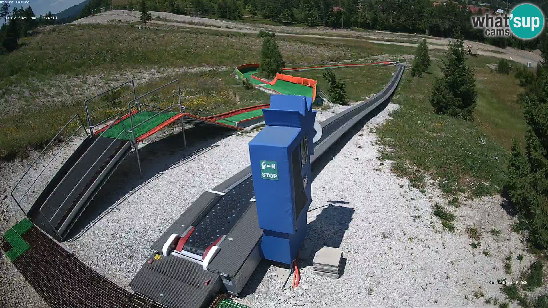 Live webcam Fužine toboggan run – Croatia