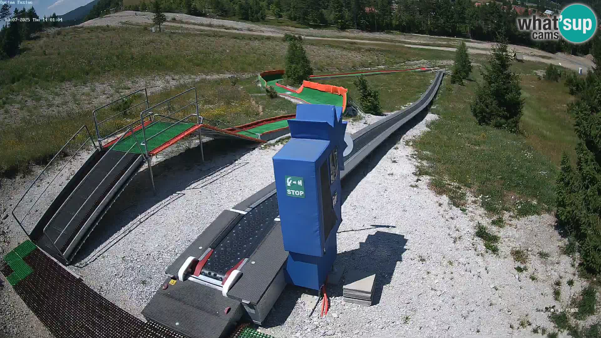 Live webcam Fužine toboggan run – Croatia