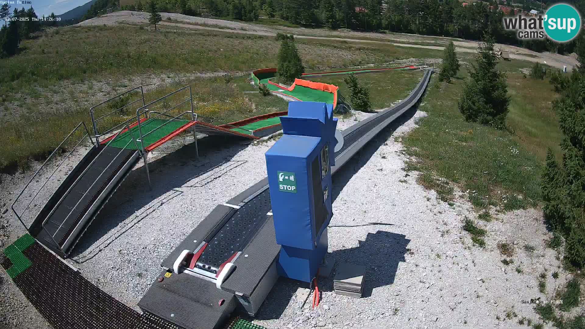 Live webcam Pista da slittino Fužine – Croazia