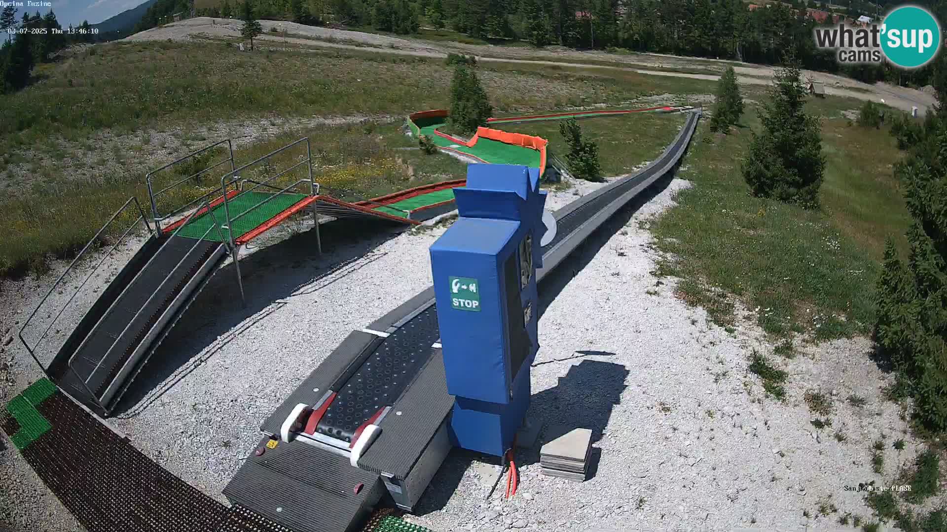 Live webcam Fužine toboggan run – Croatia