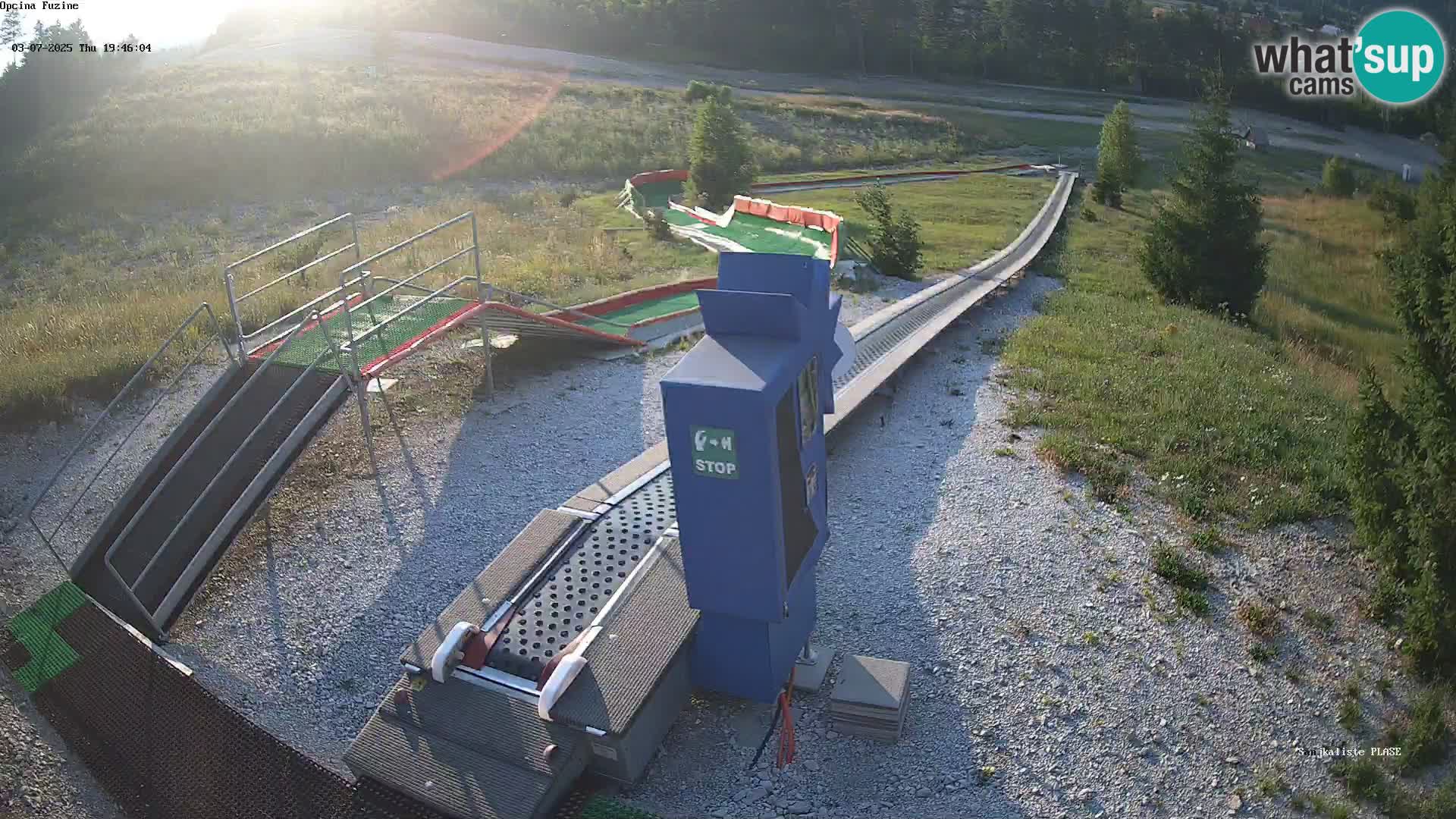 Live webcam Pista da slittino Fužine – Croazia