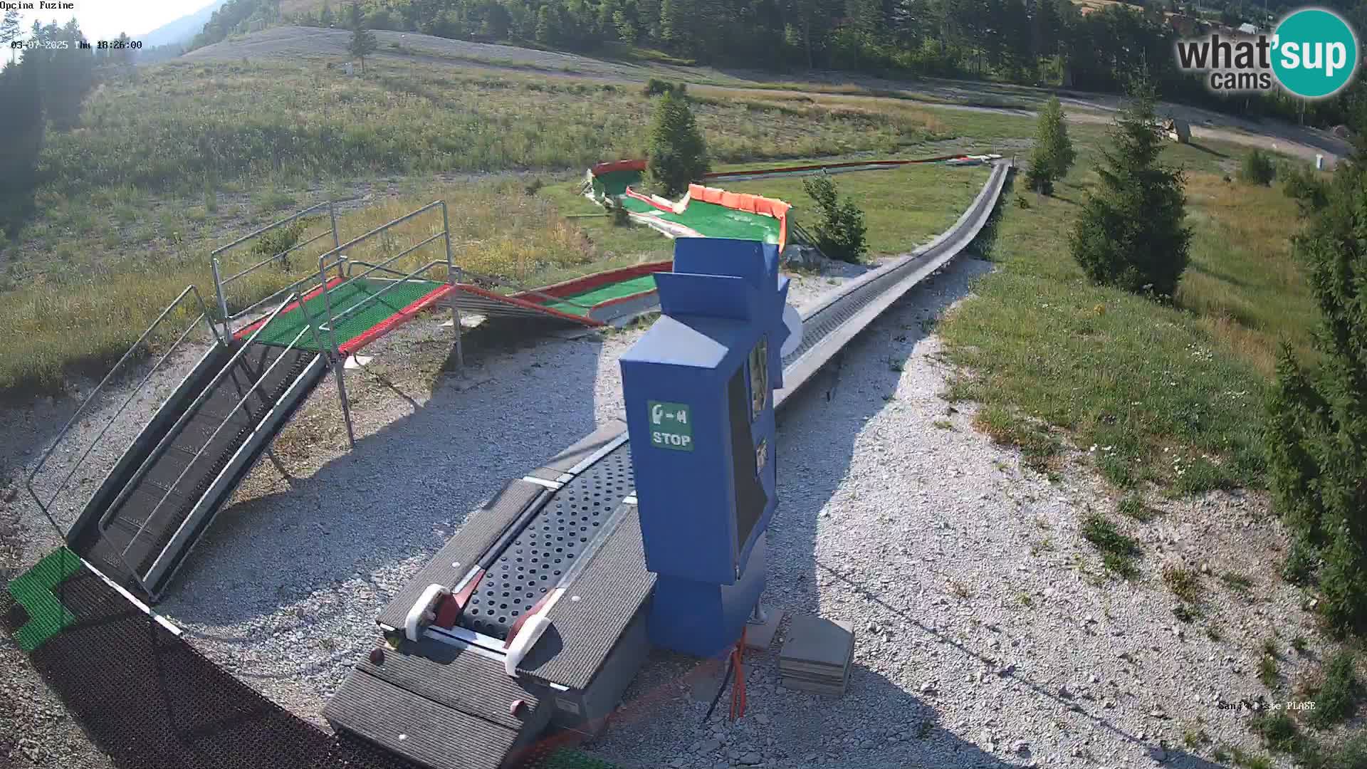 Webcam en direct Piste de luge de Fužine – Croatie