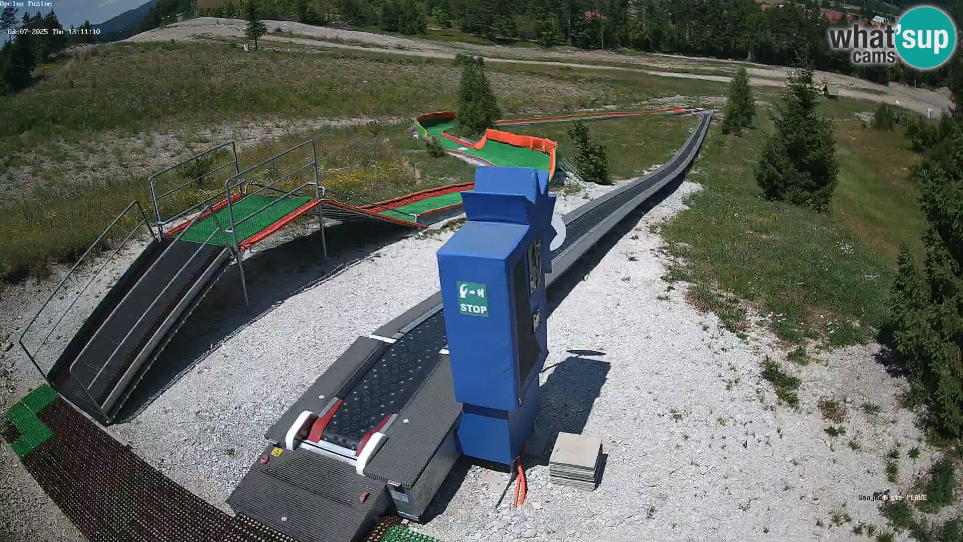 Live webcam Pista da slittino Fužine – Croazia