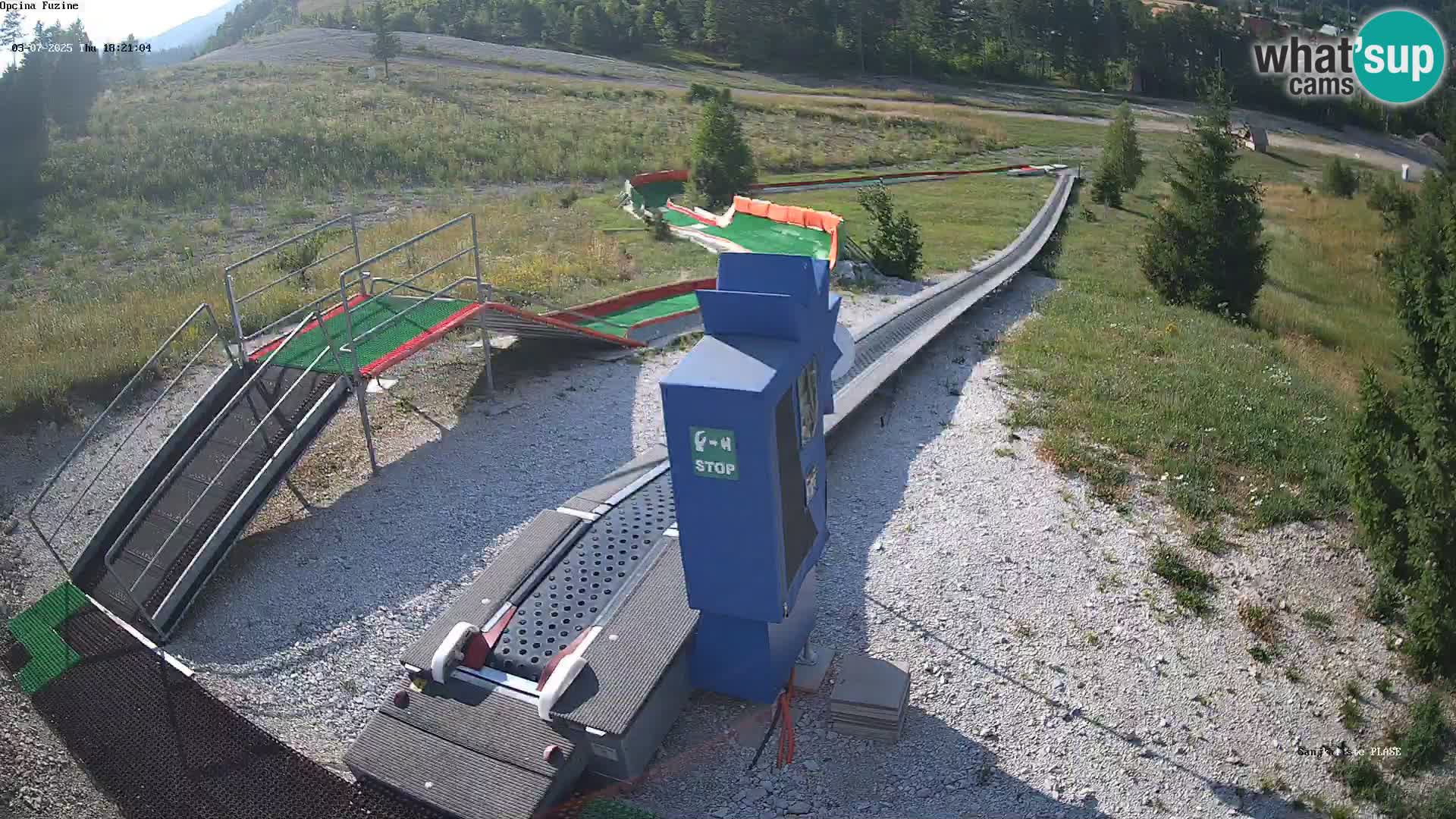 Live webcam Fužine toboggan run – Croatia