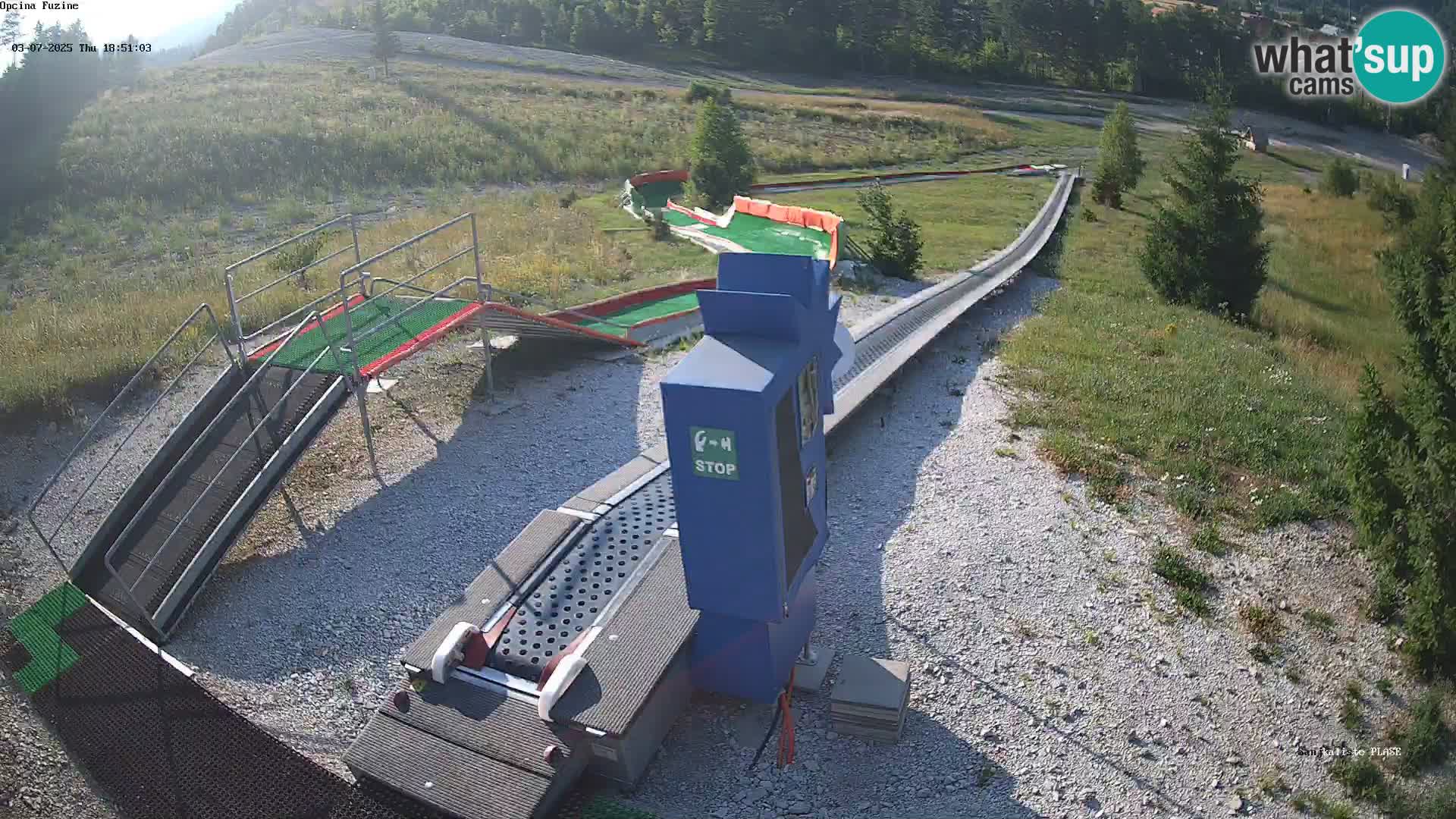 Live webcam Fužine toboggan run – Croatia
