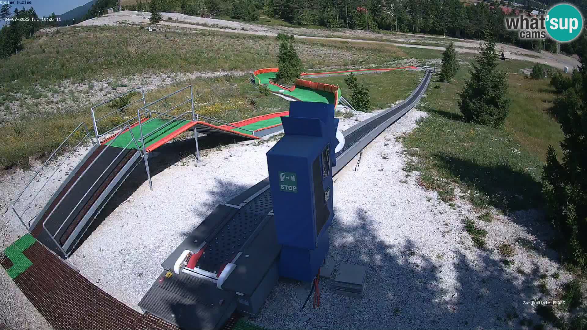 Live webcam Fužine toboggan run – Croatia