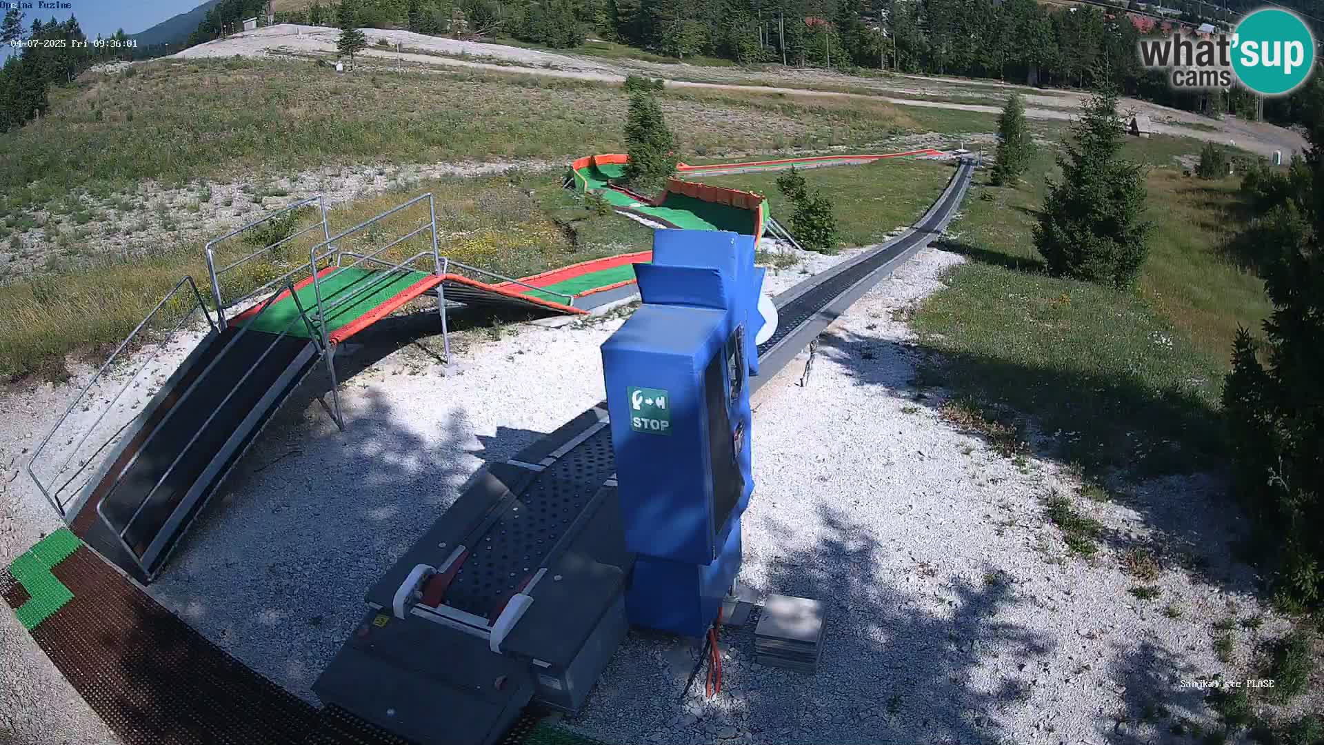Live webcam Fužine toboggan run – Croatia