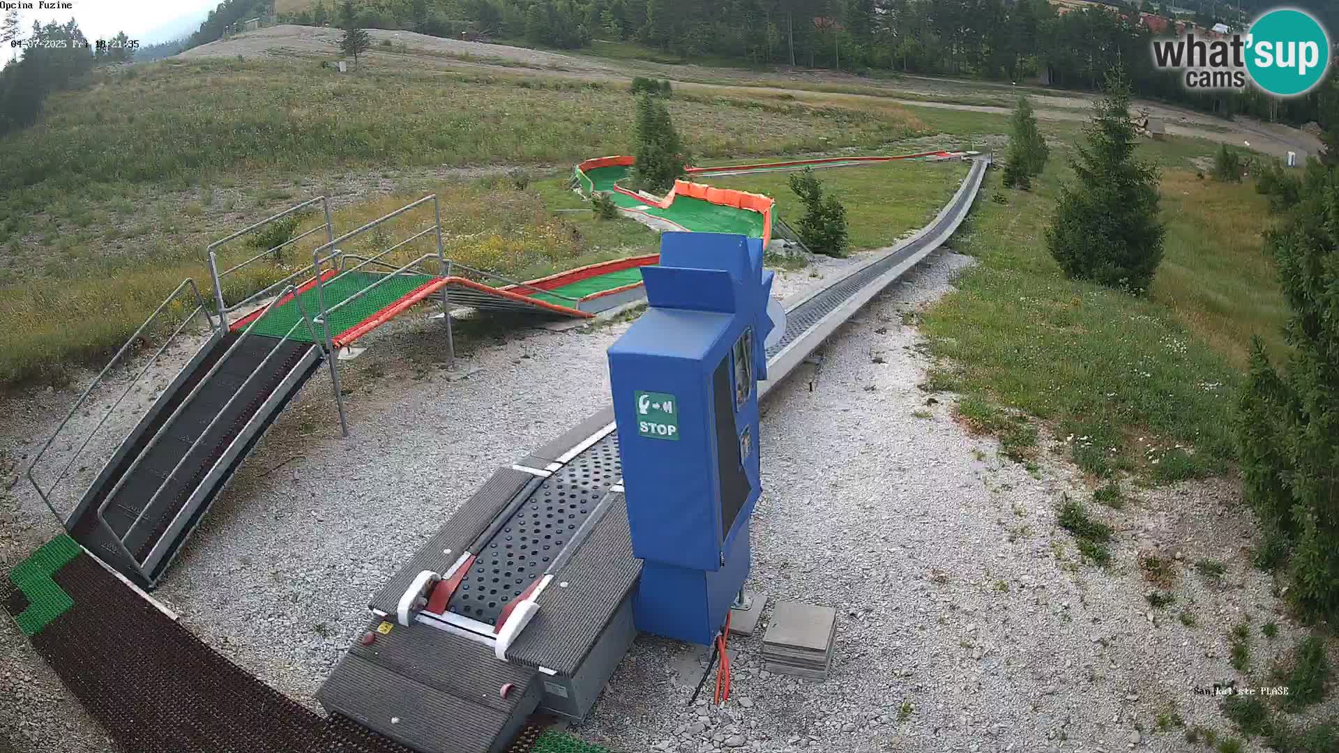 Live webcam Fužine toboggan run – Croatia