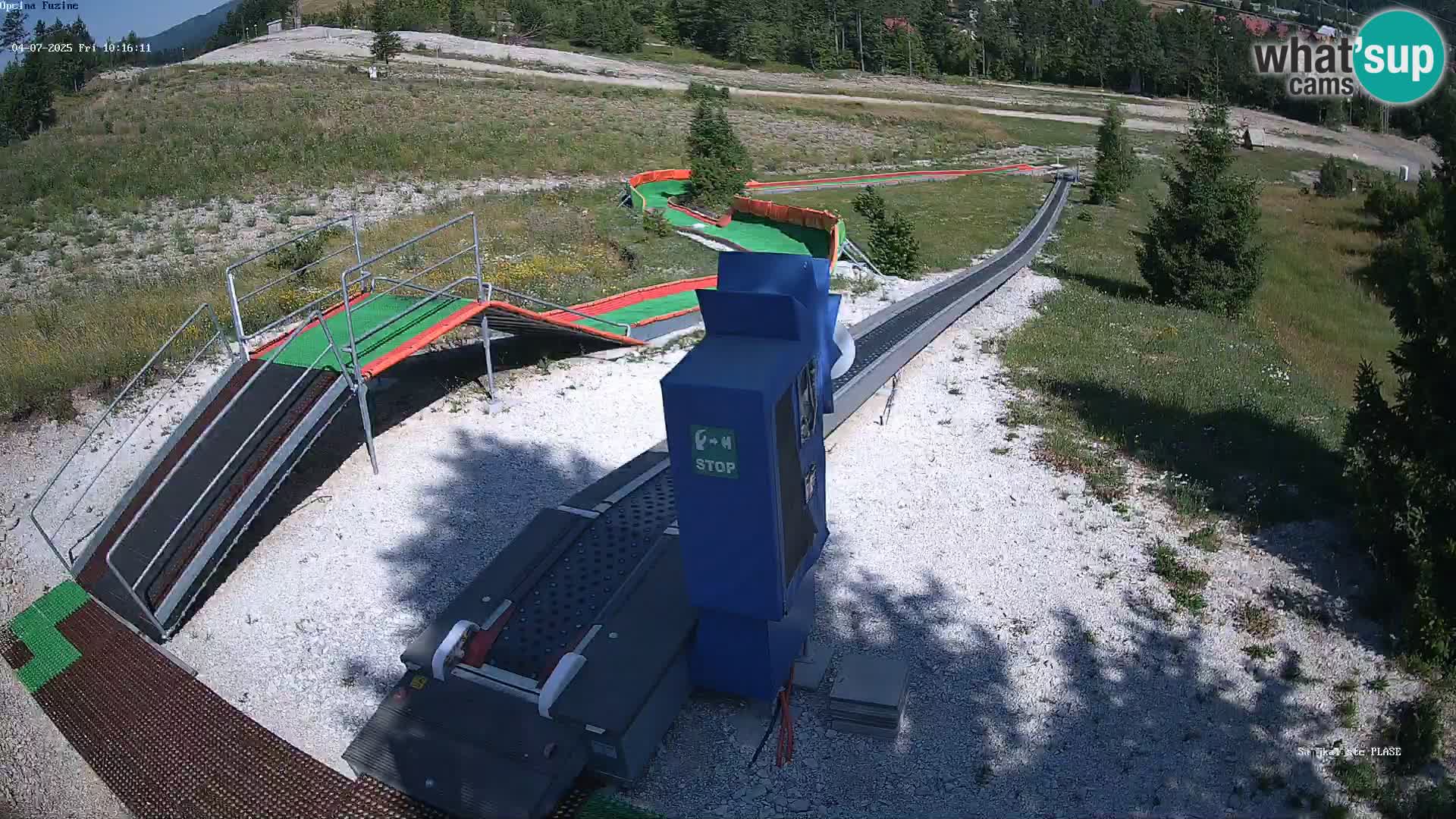 Live webcam Pista da slittino Fužine – Croazia
