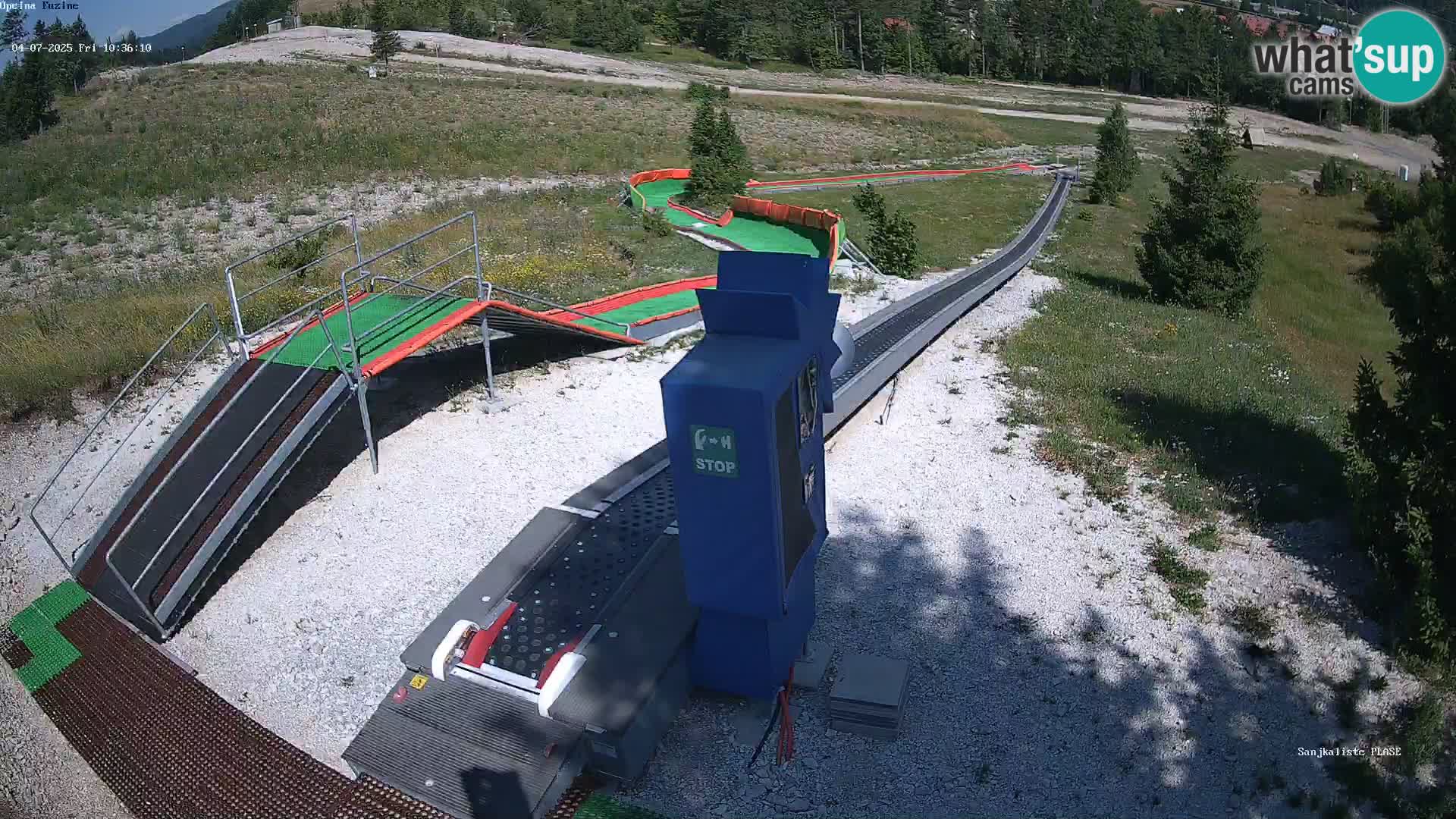 Live webcam Pista da slittino Fužine – Croazia