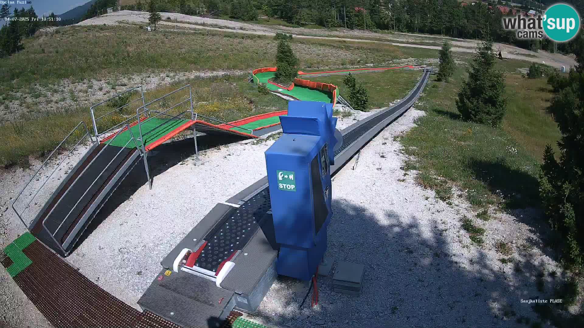 Spletna kamera v živo Sankališče Fužine – Hrvaška