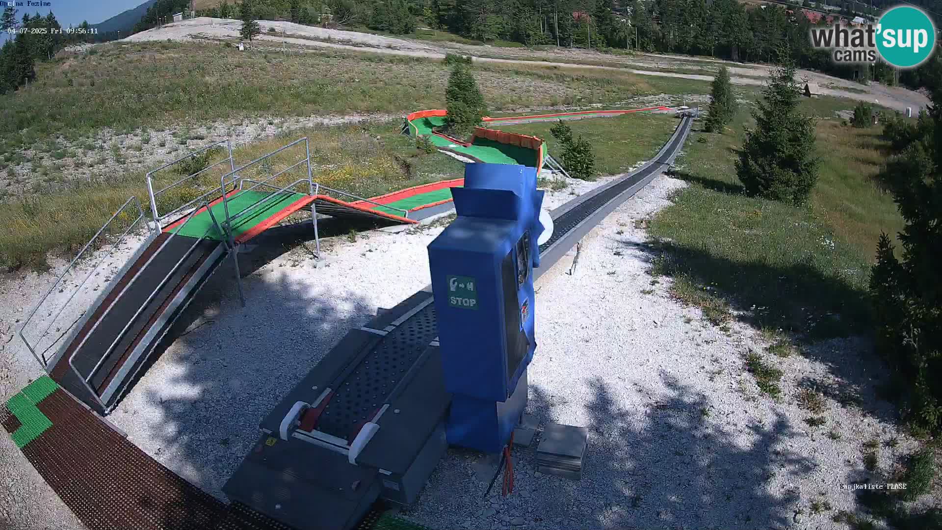 Live webcam Fužine toboggan run – Croatia