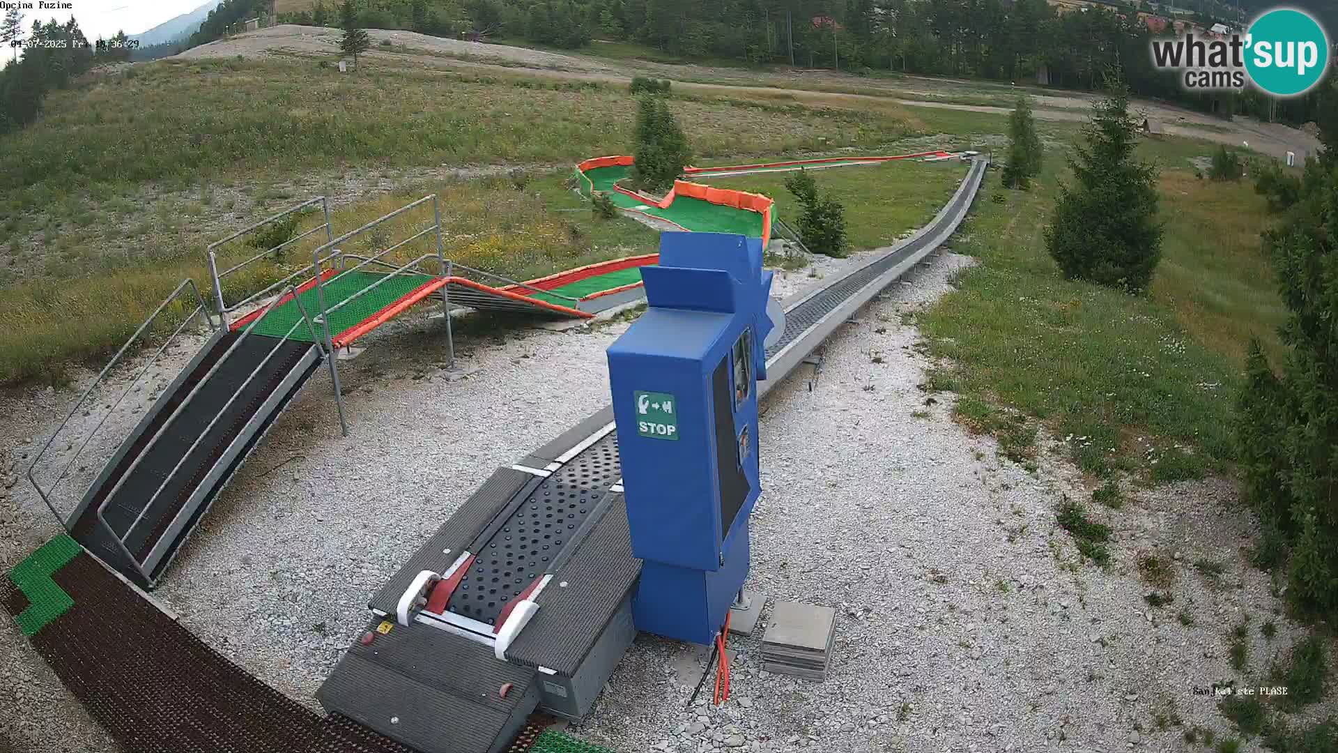 Webcam en direct Piste de luge de Fužine – Croatie