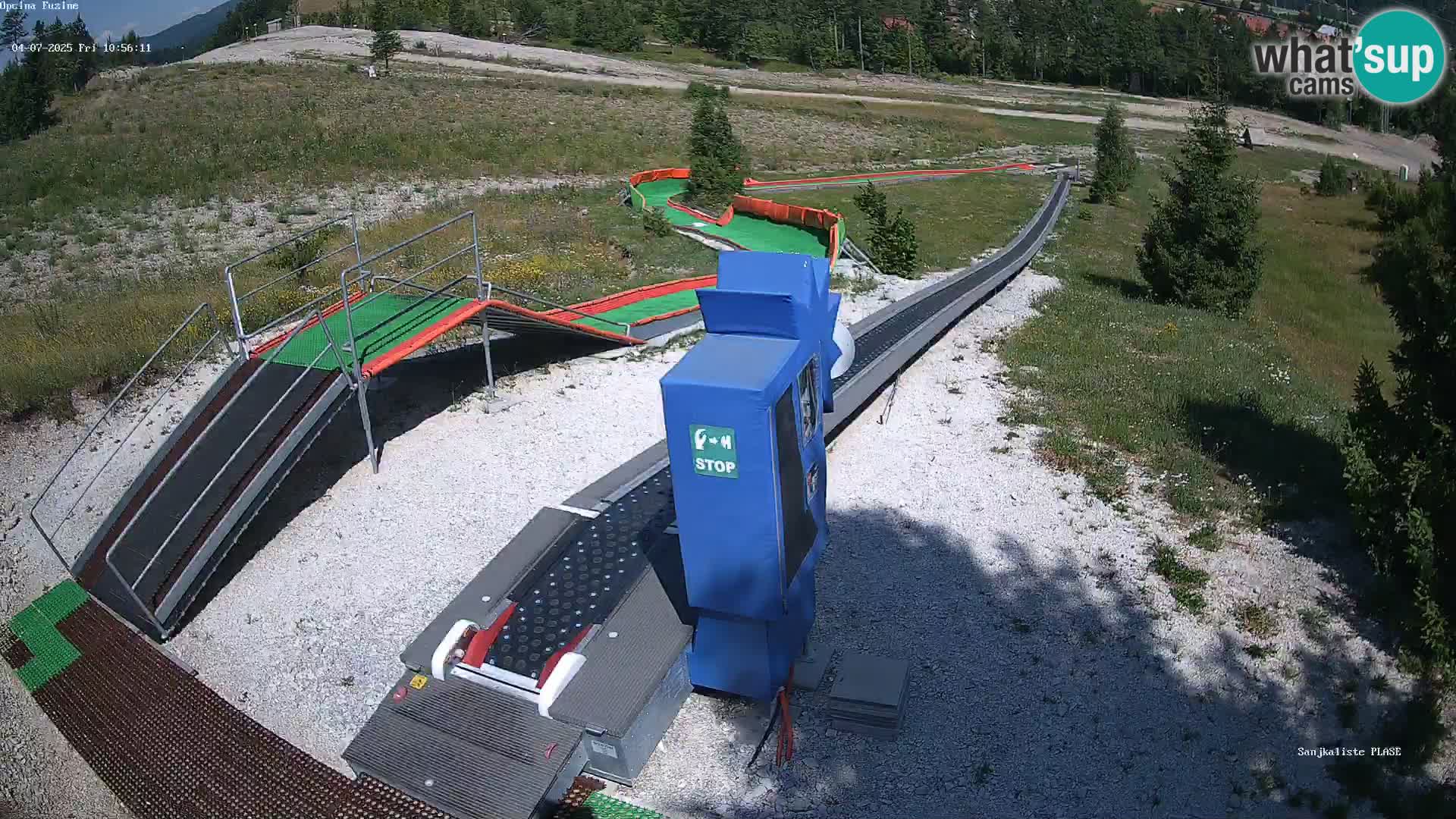Live webcam Fužine toboggan run – Croatia