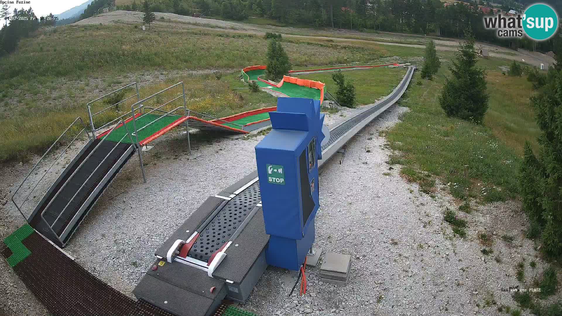 Webcam en direct Piste de luge de Fužine – Croatie