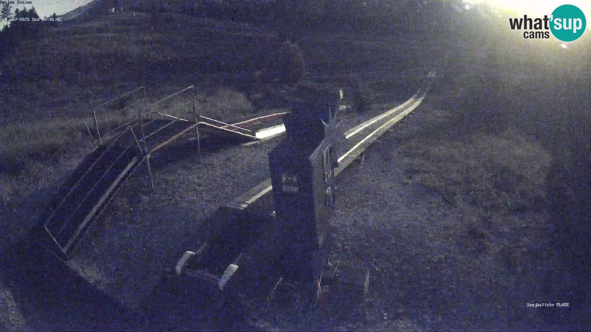 Webcam en vivo Pista de trineo Fužine – Croacia