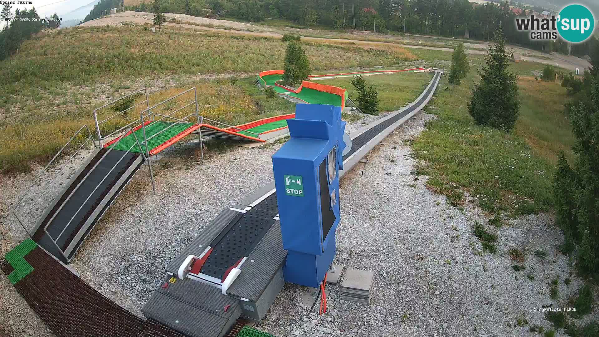 Live webcam Pista da slittino Fužine – Croazia