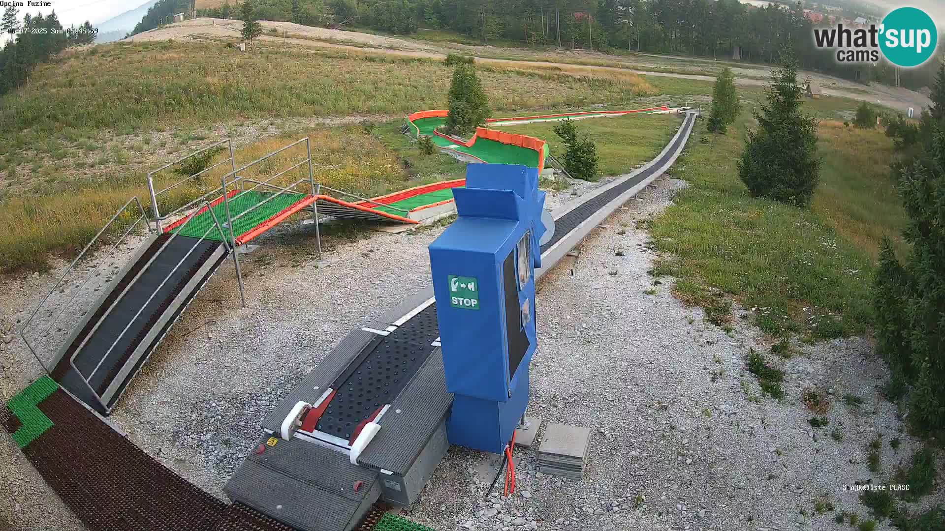 Live webcam Pista da slittino Fužine – Croazia