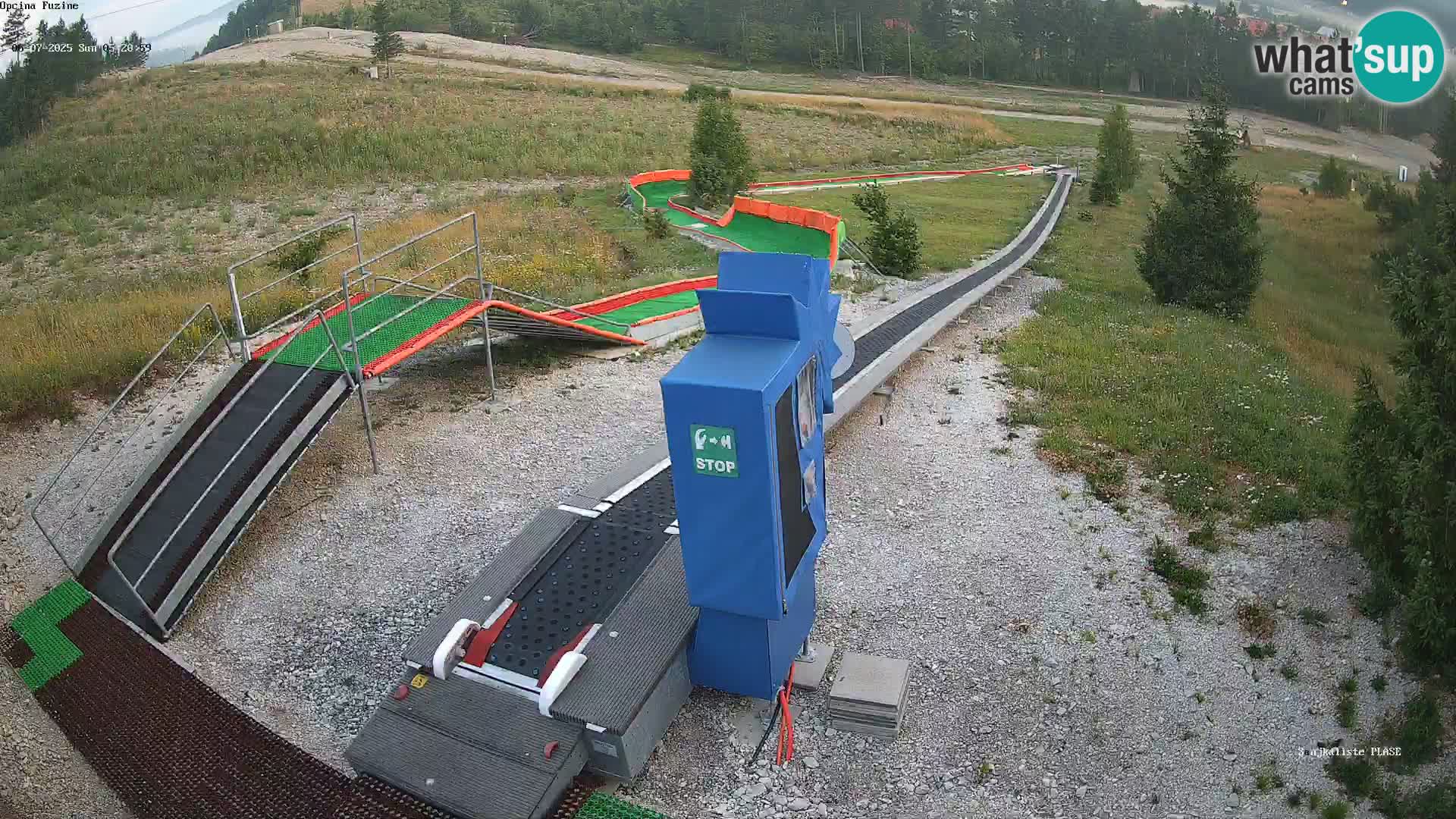 Live webcam Fužine toboggan run – Croatia