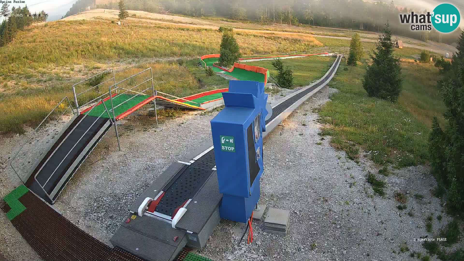 Live webcam Fužine toboggan run – Croatia