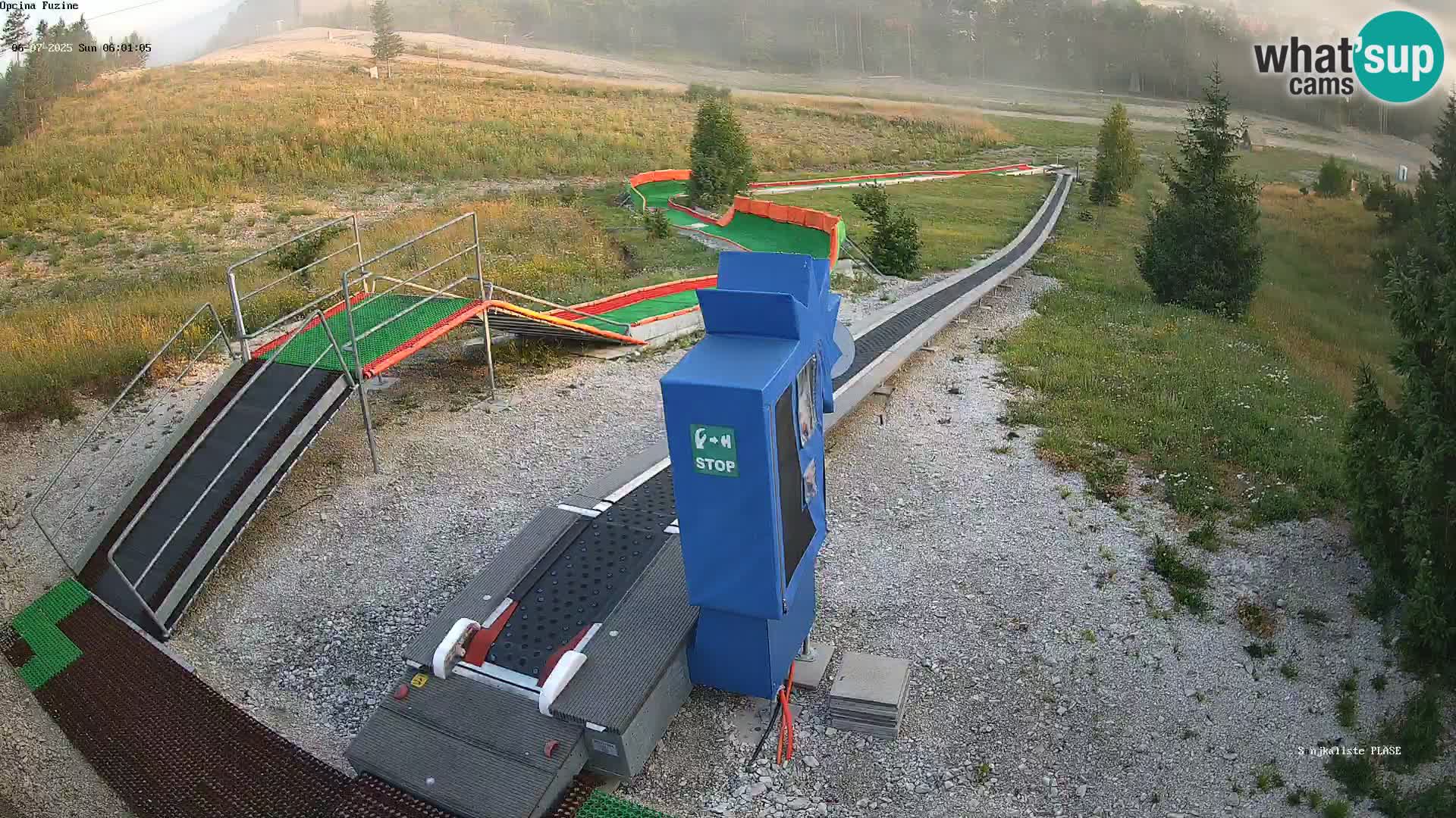 Webcam en direct Piste de luge de Fužine – Croatie