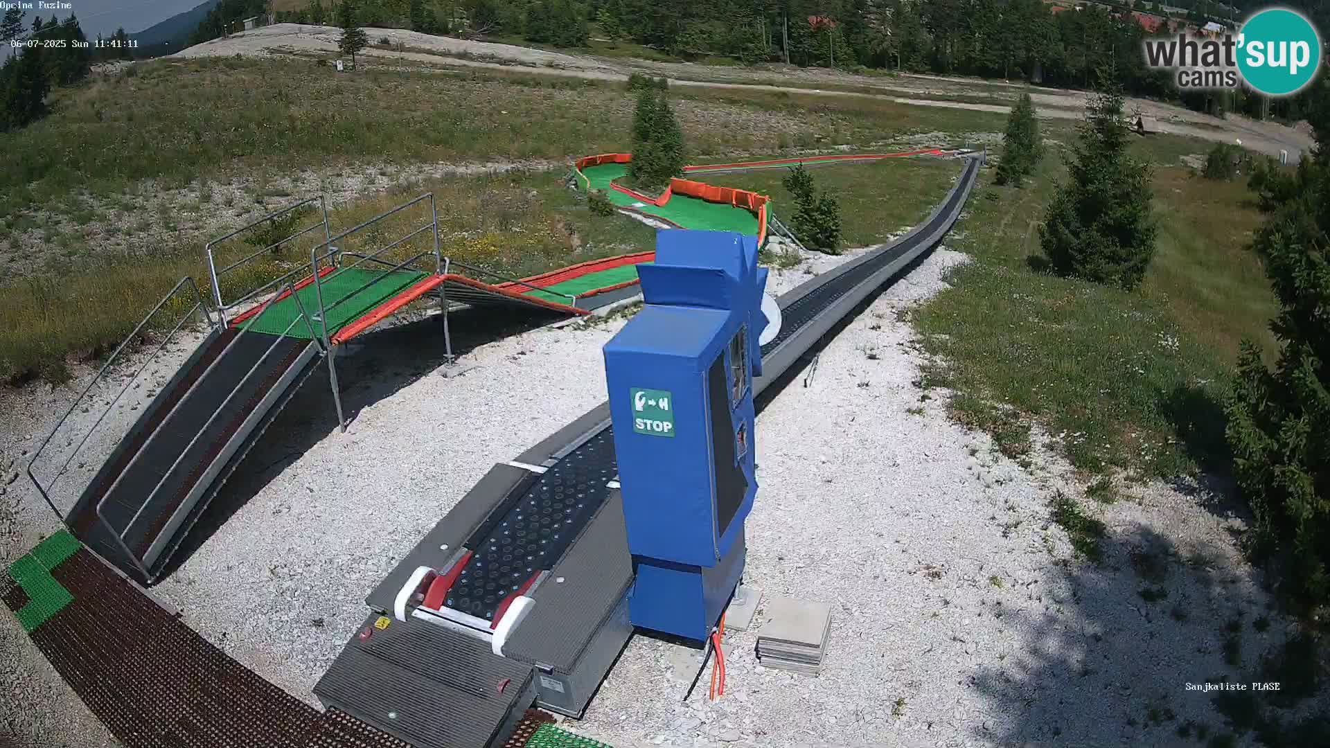 Webcam en vivo Pista de trineo Fužine – Croacia