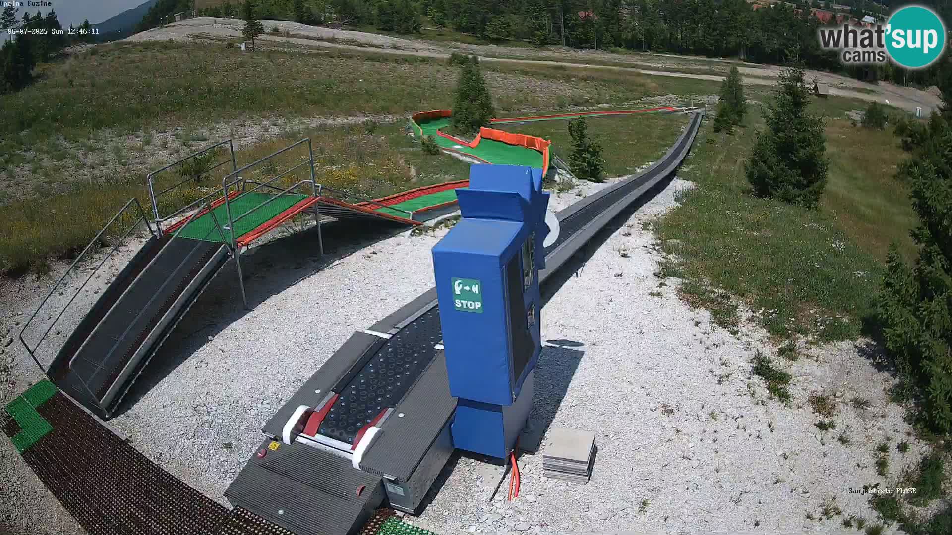 Live webcam Fužine toboggan run – Croatia
