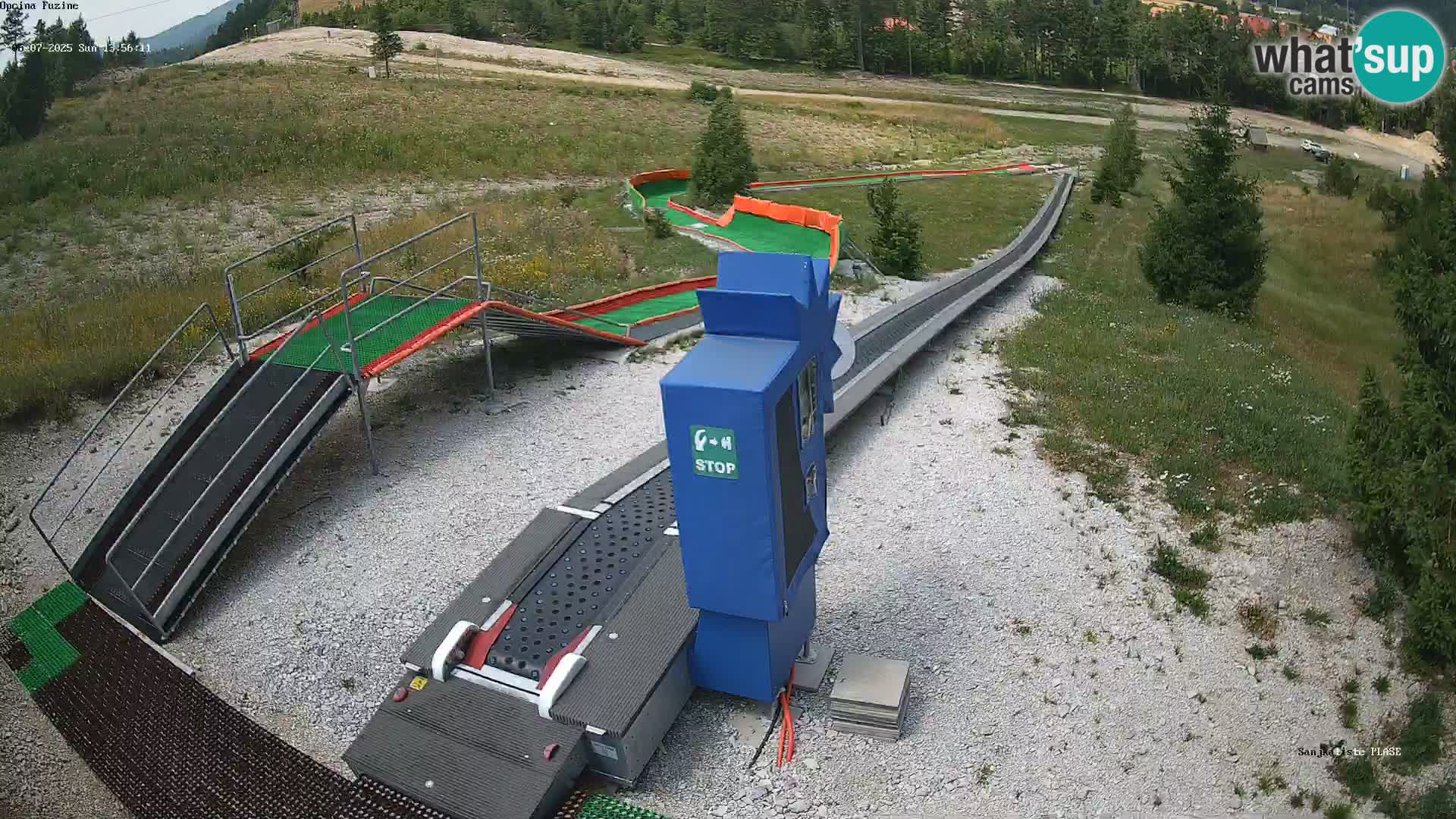 Live webcam Fužine toboggan run – Croatia