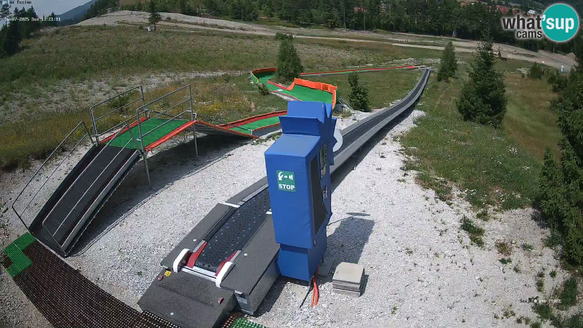 Live webcam Pista da slittino Fužine – Croazia