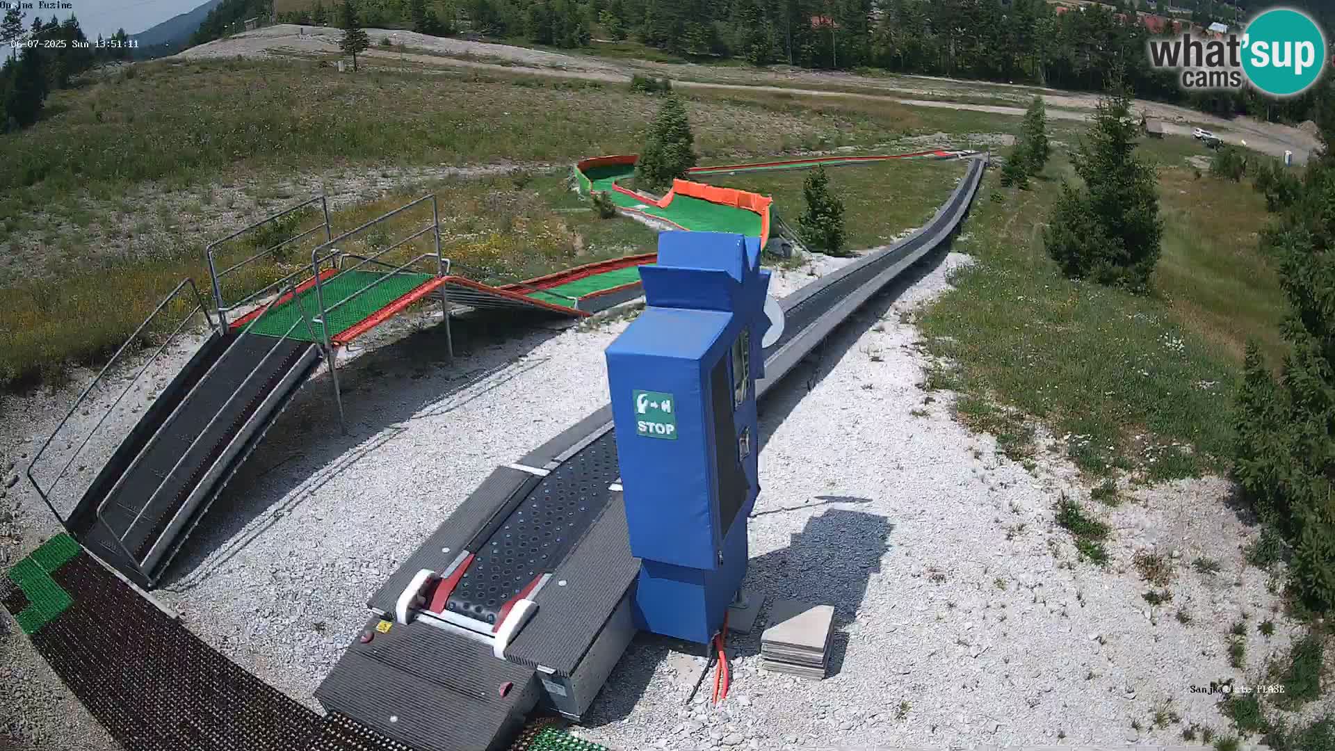 Live webcam Pista da slittino Fužine – Croazia