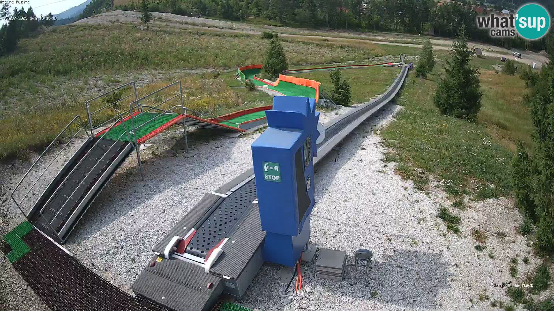 Webcam en direct Piste de luge de Fužine – Croatie