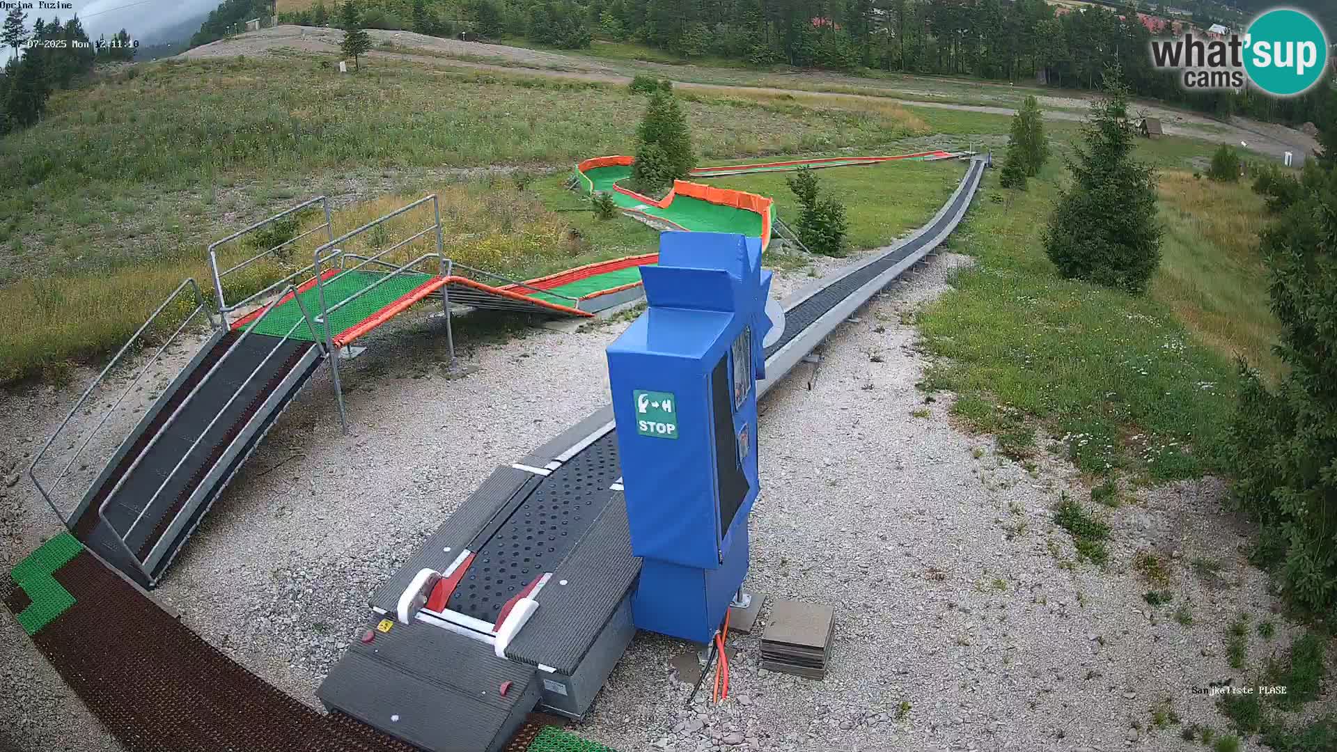 Live webcam Pista da slittino Fužine – Croazia