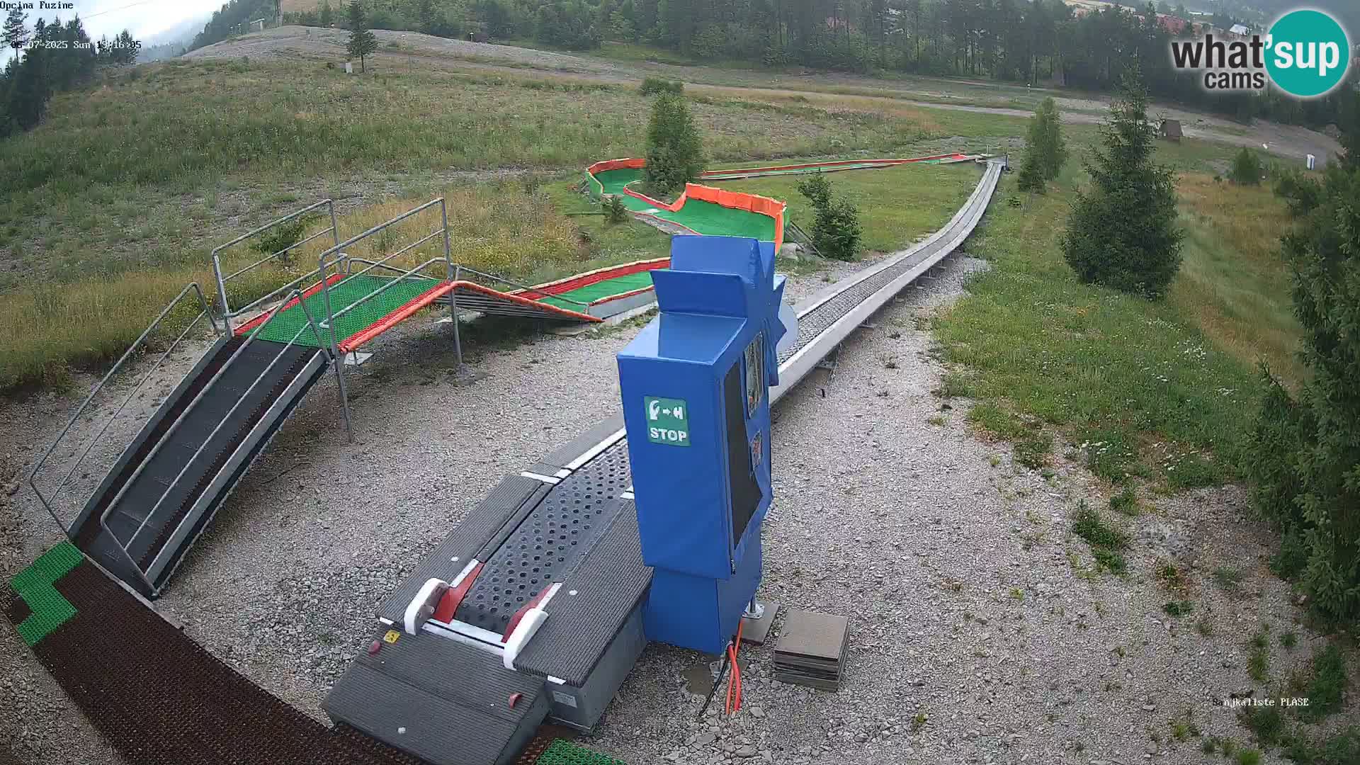 Live webcam Pista da slittino Fužine – Croazia